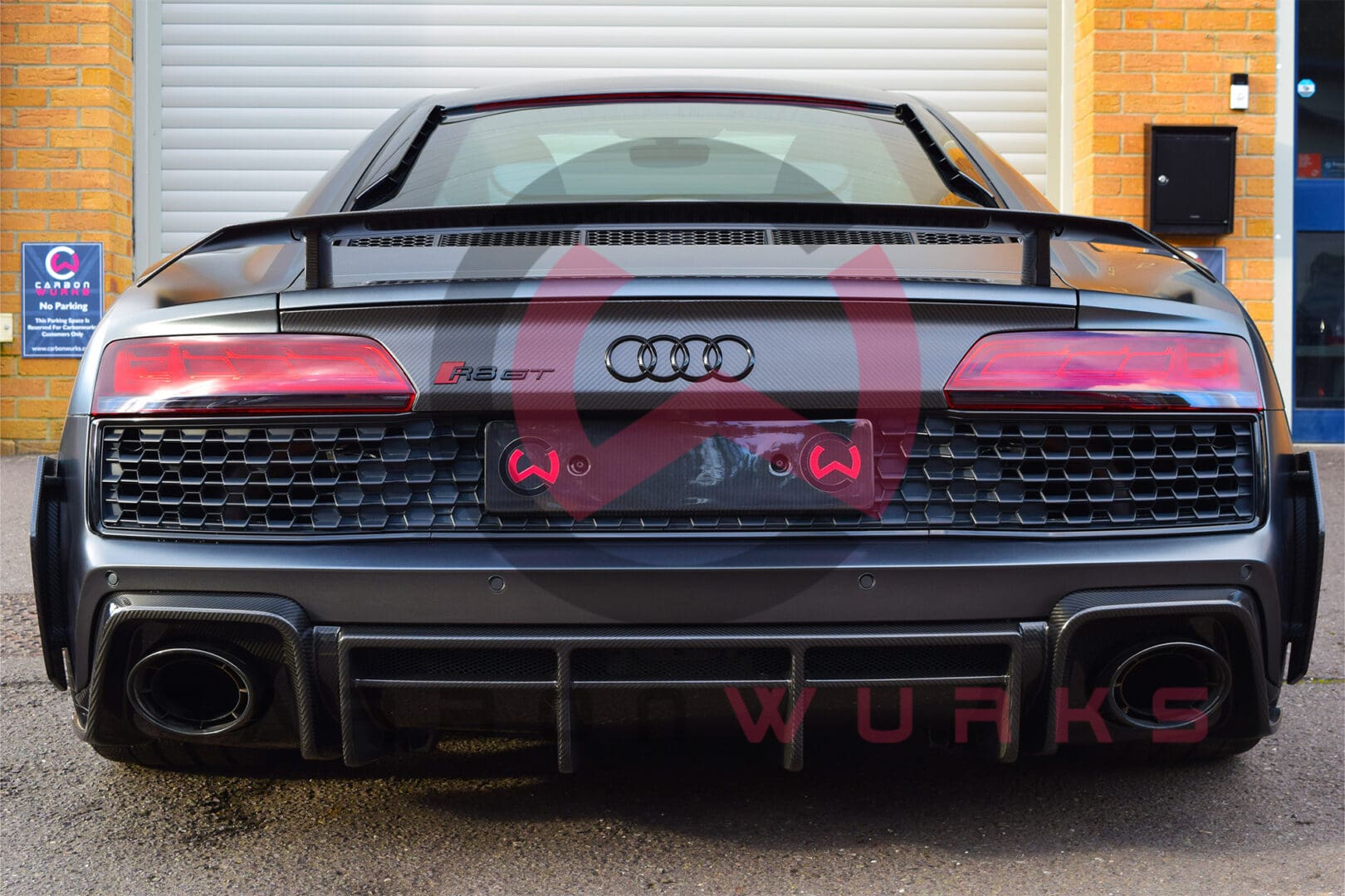 Audi R8 4S Carbon Fibre Boot / Trunk Panel - Herringbone