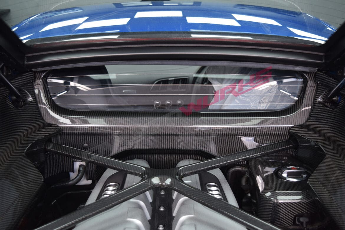 Audi R8 4S Carbon Fibre Engine Bay Kit (7 Pieces) - Carbonwurks