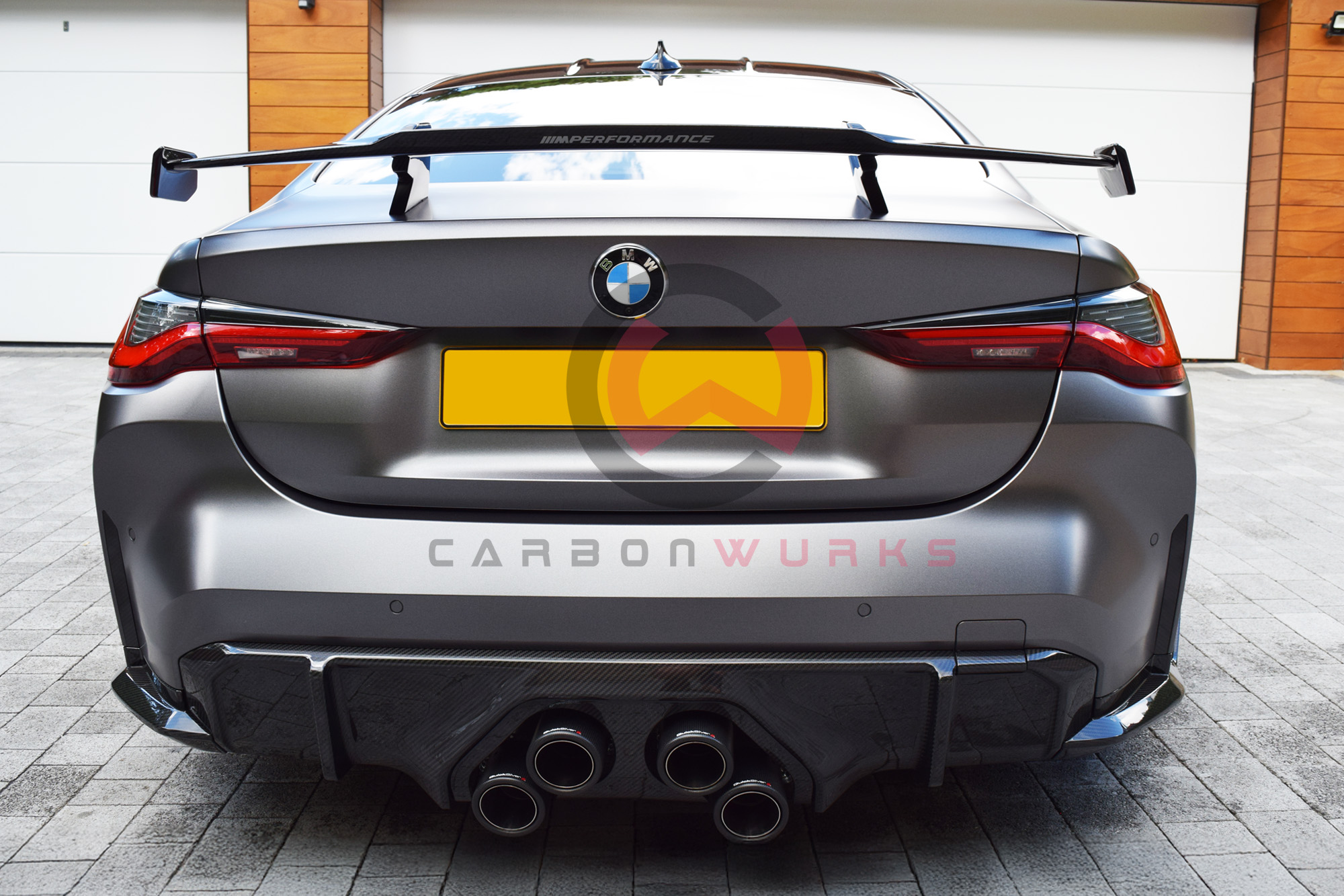 BMW M3 M4 G80 G82 M-Performance Style Flow Through Wing Spoiler