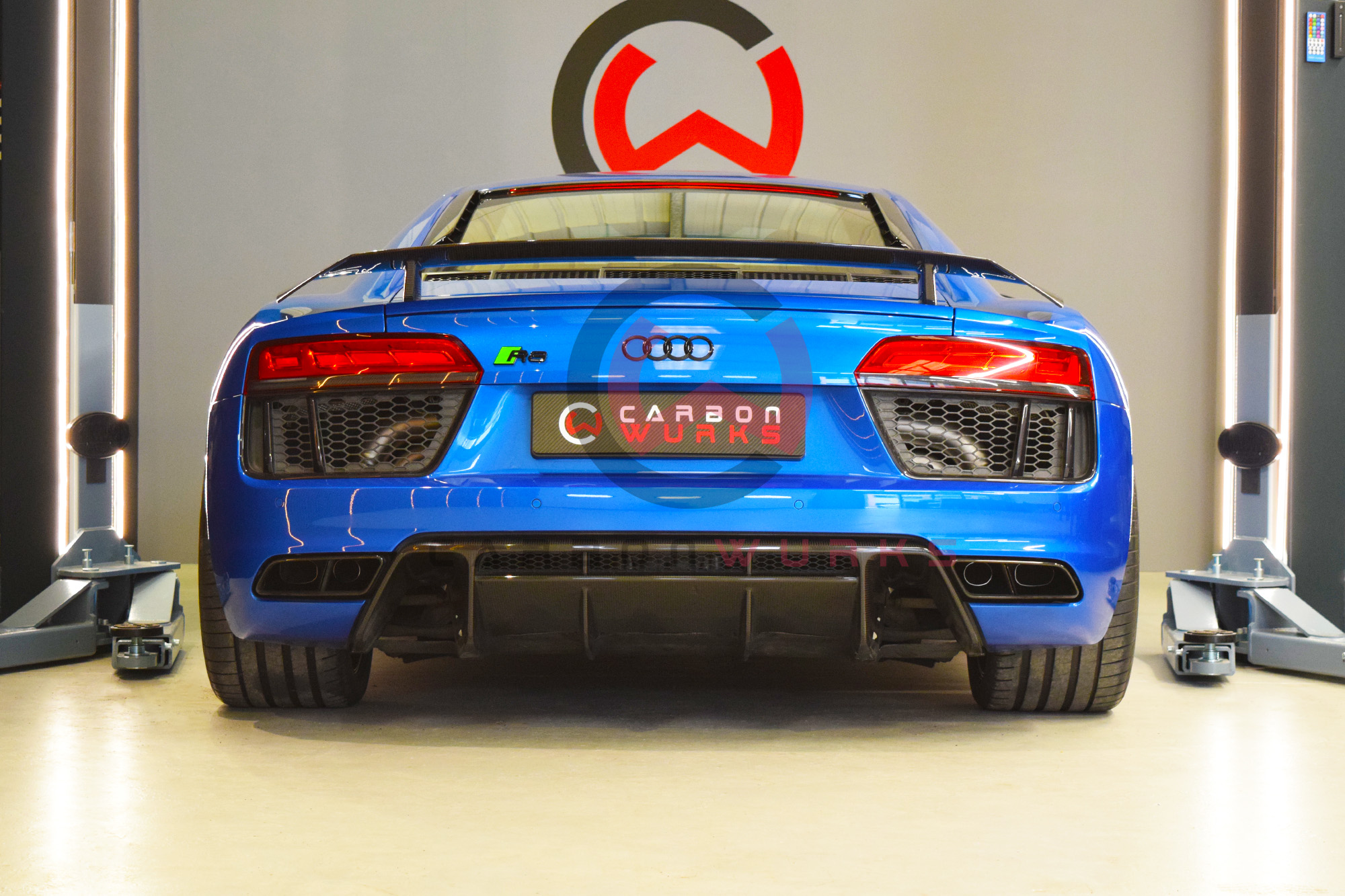 Audi R8 Gen 2 4S Remus Exhaust System Carbonwurks Poole Bournemouth Dorset