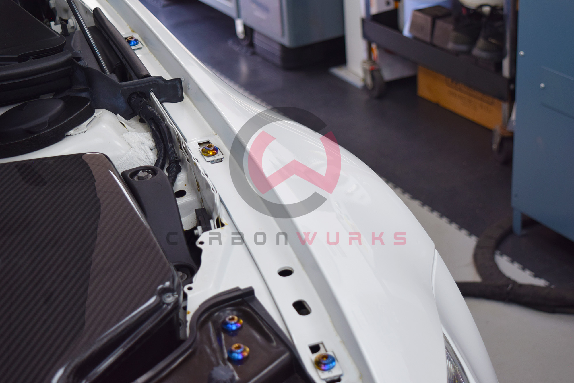 Downstar Titanium Engine Bay Dress Up Kit BMW E90 E92 E93 M3 Carbonwurks Poole Bournemouth Dorset