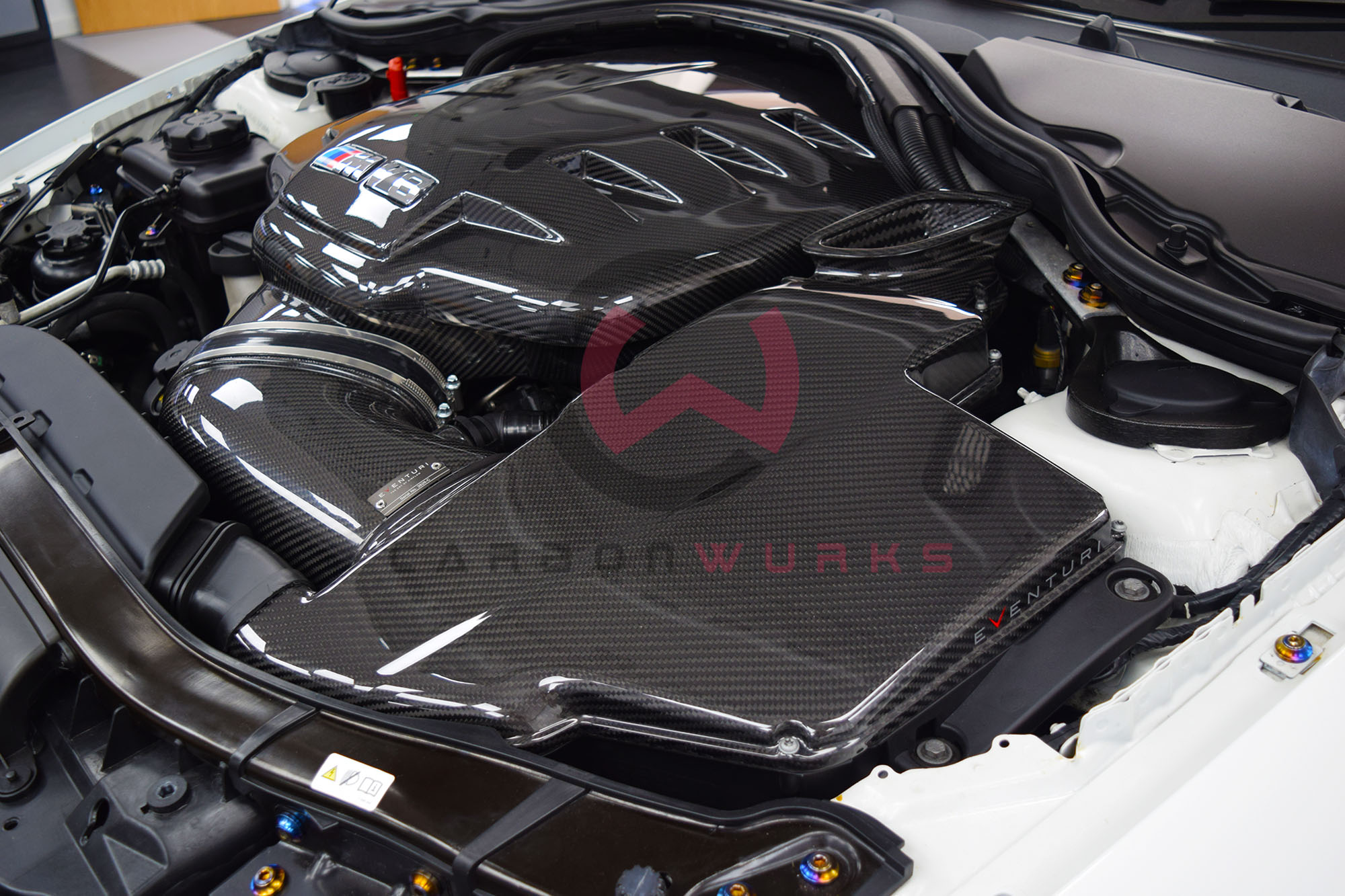 Downstar Titanium Engine Bay Dress Up Kit BMW E90 E92 E93 M3 Carbonwurks Poole Bournemouth Dorset