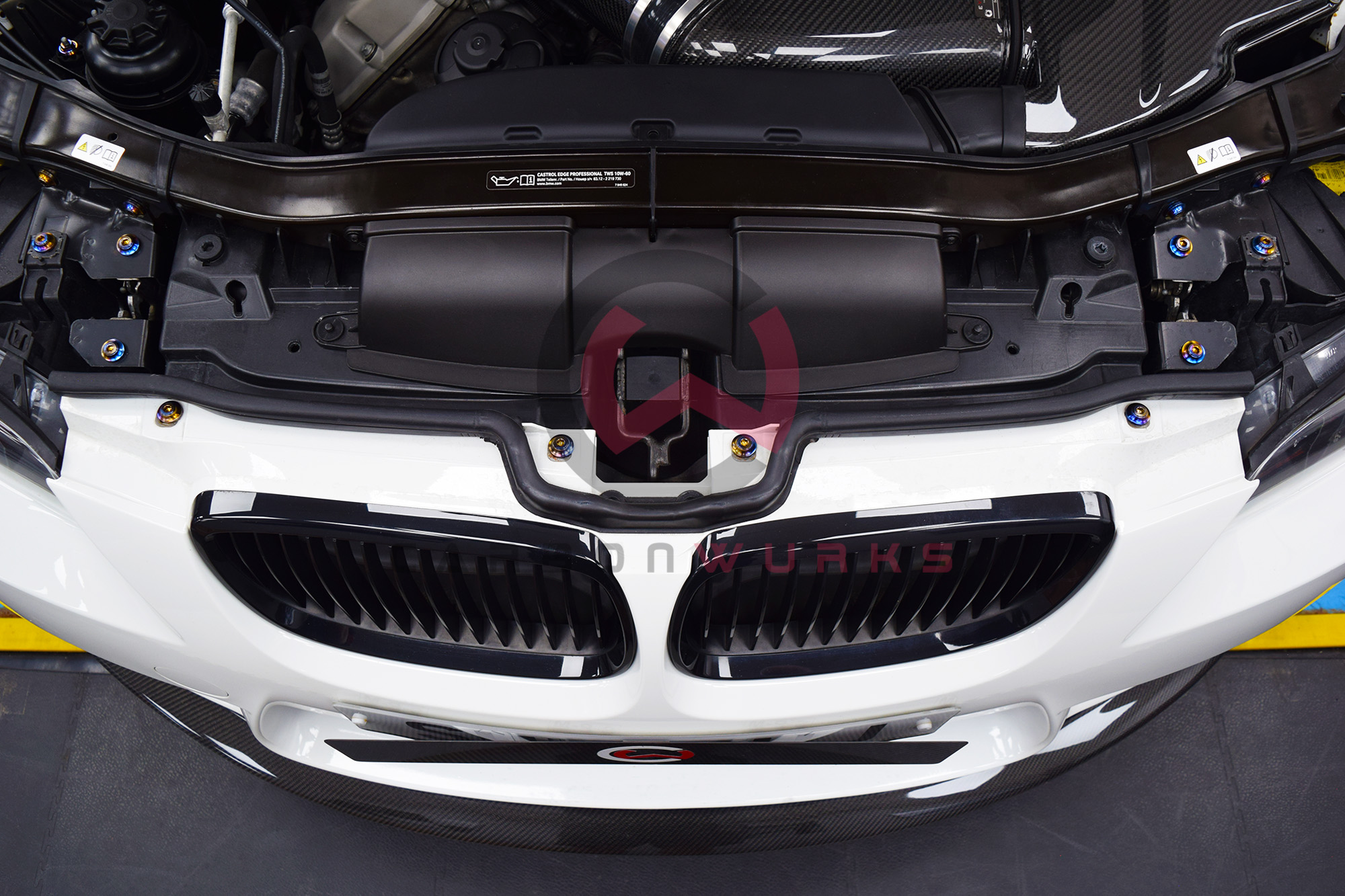 Downstar Titanium Engine Bay Dress Up Kit BMW E90 E92 E93 M3 Carbonwurks Poole Bournemouth Dorset