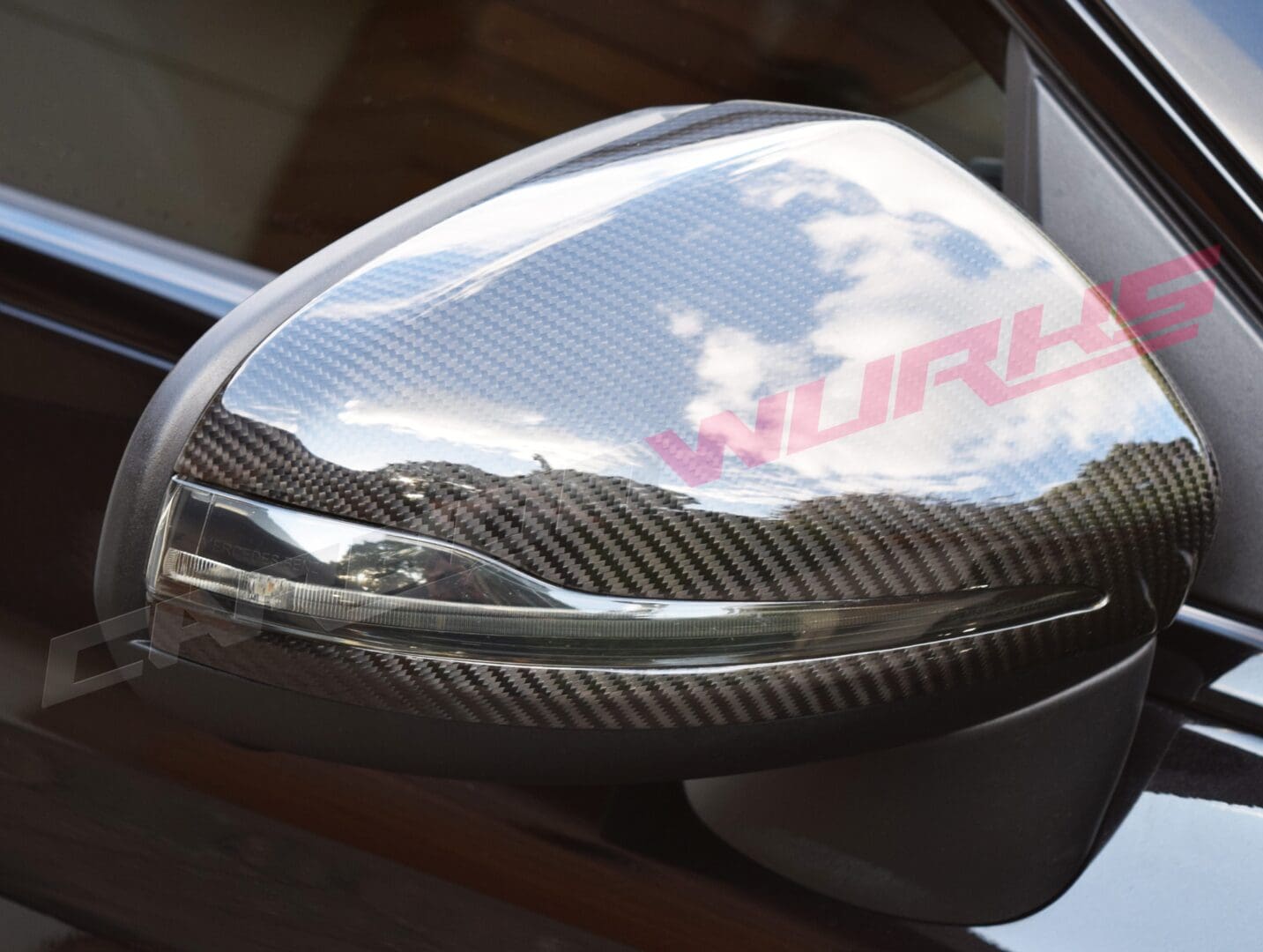 Mercedes Benz C,E,S,GLC Class Carbon Fibre Mirrors - Right Hand Drive 2
