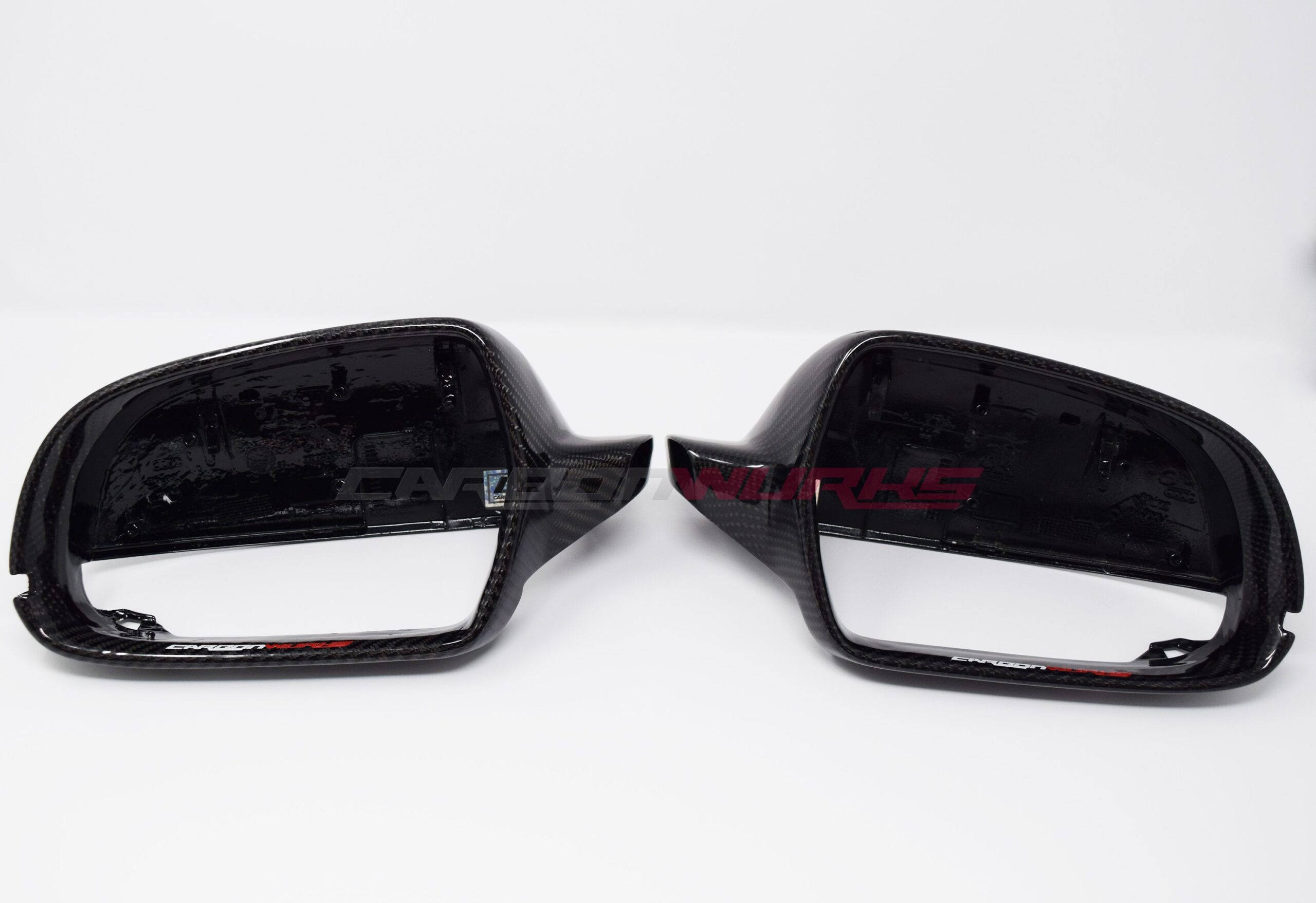 Audi A3 8P Gloss Carbon Fibre Mirrors - With Lane Assist 5