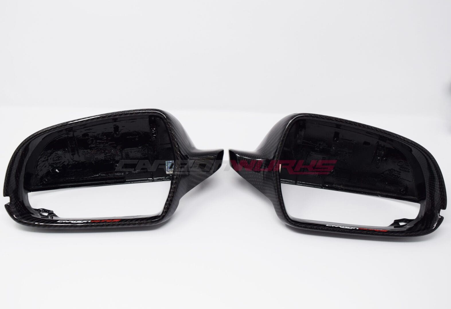 Audi A3 8P Gloss Carbon Fibre Mirrors - Without Lane Assist 5