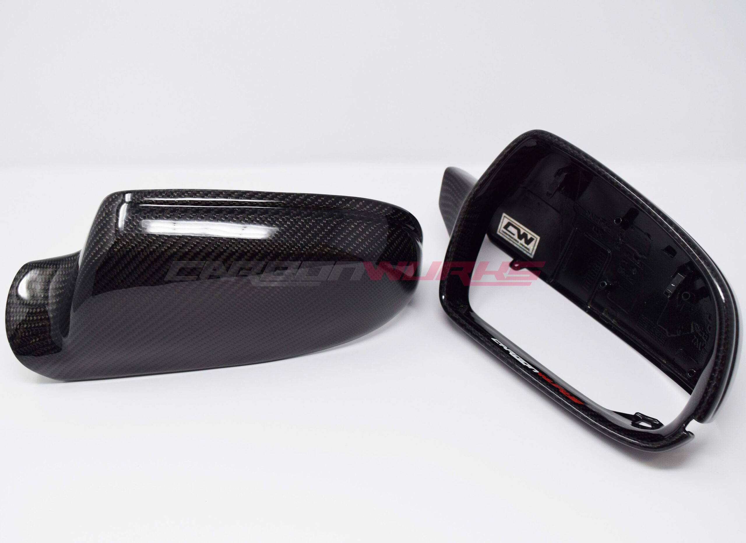 Audi A3 8P Gloss Carbon Fibre Mirrors - With Lane Assist 7