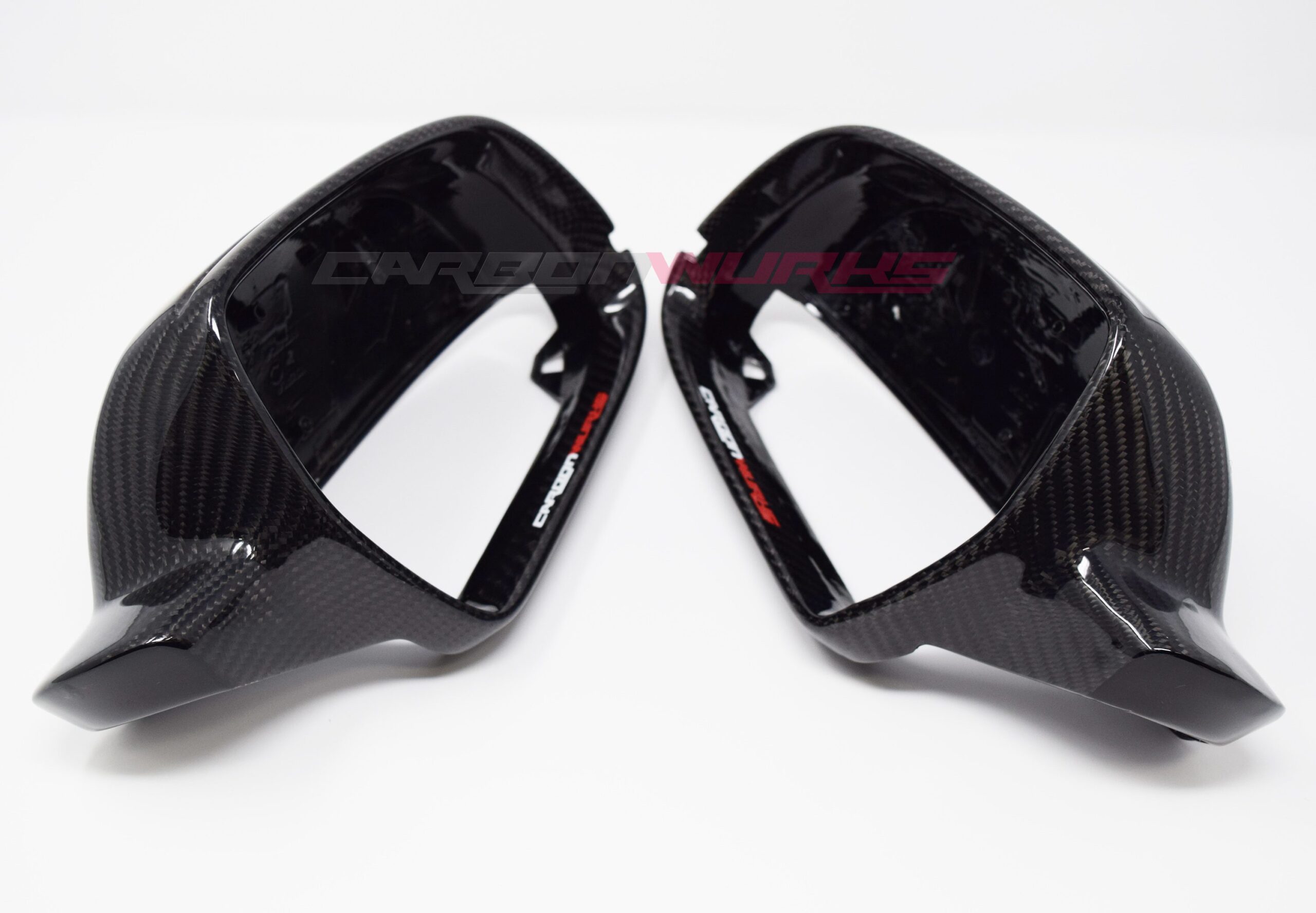 Audi A3 8P Gloss Carbon Fibre Mirrors - With Lane Assist 8