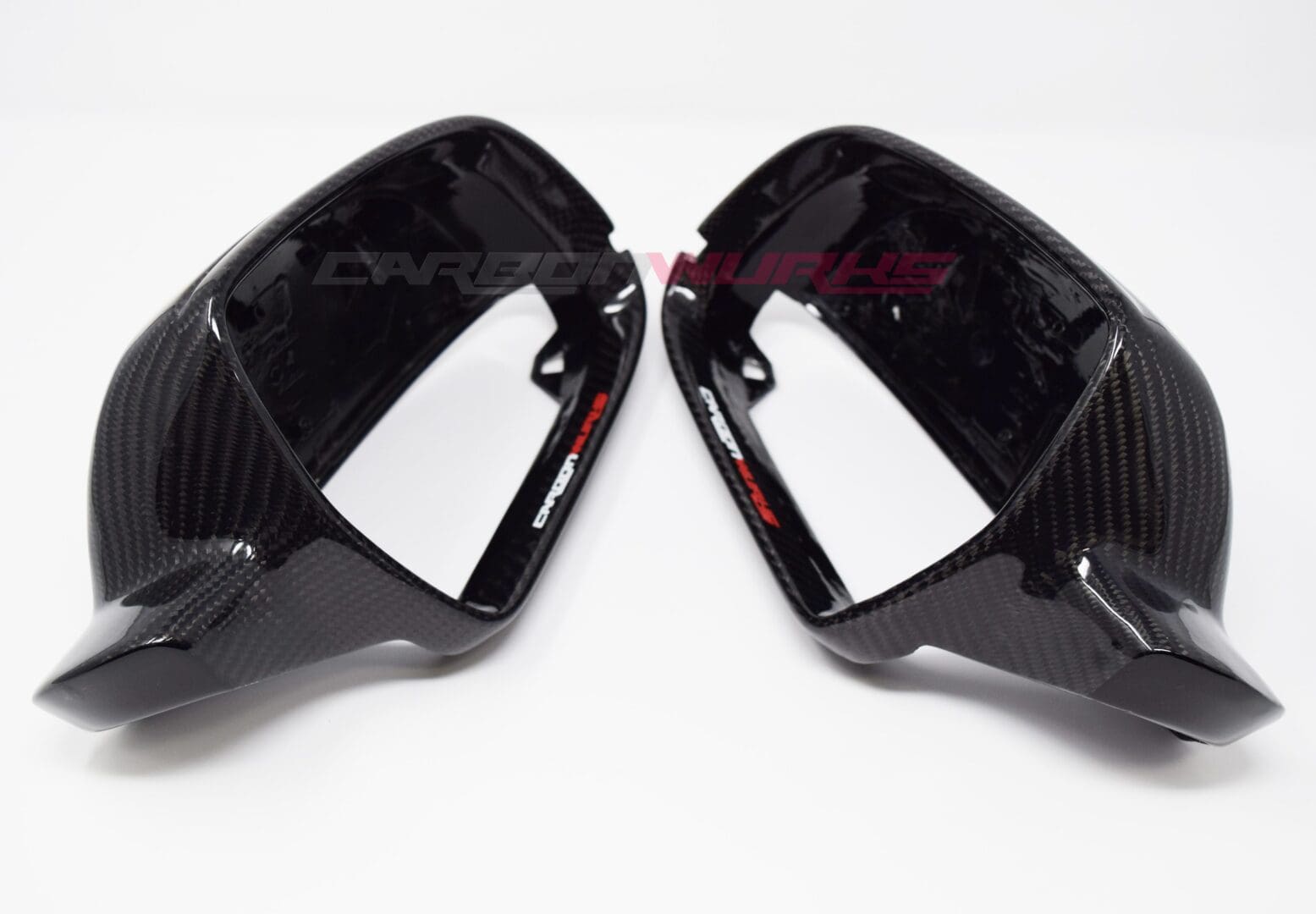 Audi A3 8P Gloss Carbon Fibre Mirrors - Without Lane Assist 8
