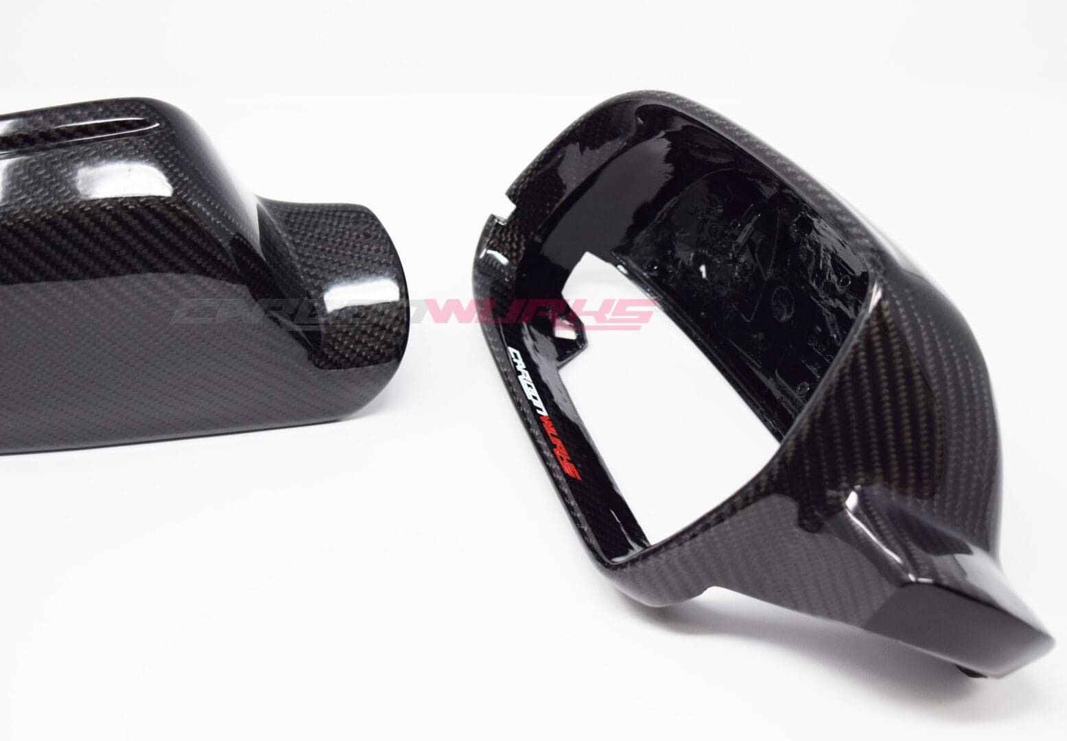 Audi A3 8P Gloss Carbon Fibre Mirrors - Without Lane Assist 10