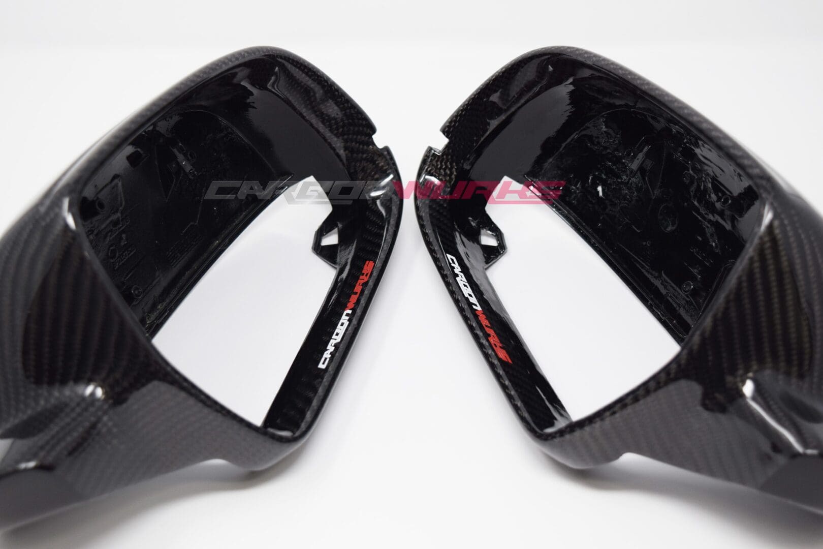 Audi A3 8P Gloss Carbon Fibre Mirrors - Without Lane Assist 9