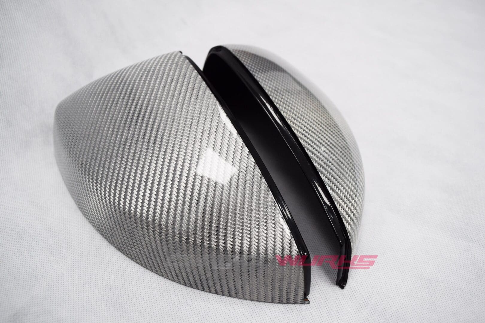 Audi A3 Silver Carbon Fibre Mirrors - Without Lane Assist - Exclusive Range 4