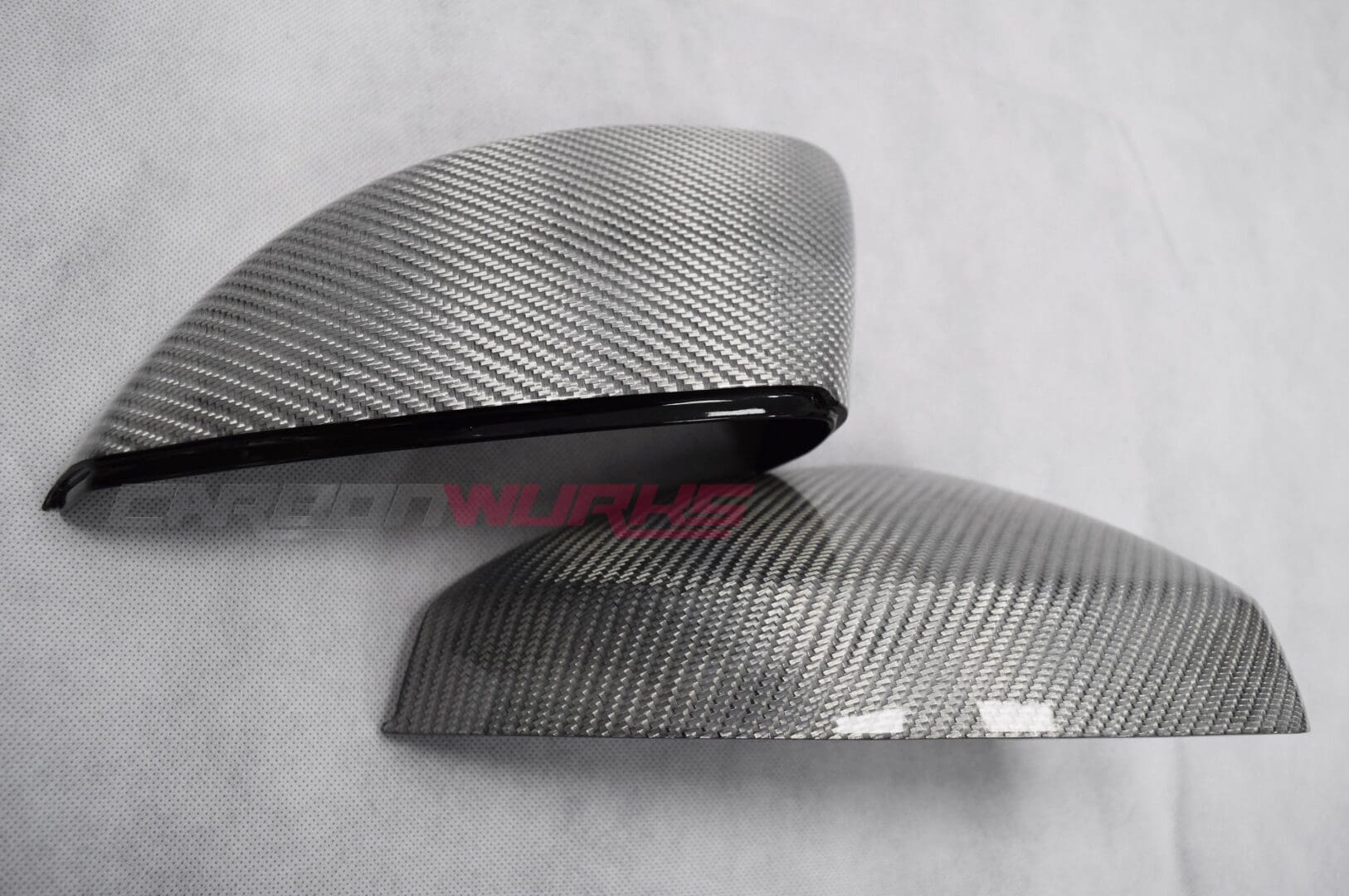Audi A3 Silver Carbon Fibre Mirrors - Without Lane Assist - Exclusive Range 3