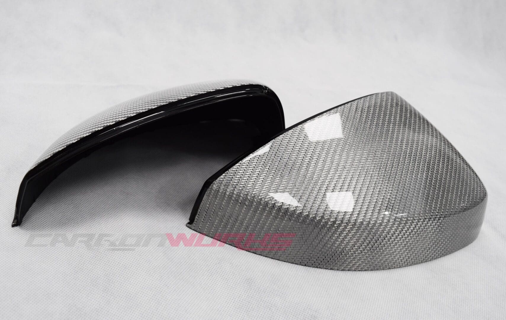 Audi A3 Silver Carbon Fibre Mirrors - Without Lane Assist - Exclusive Range 2