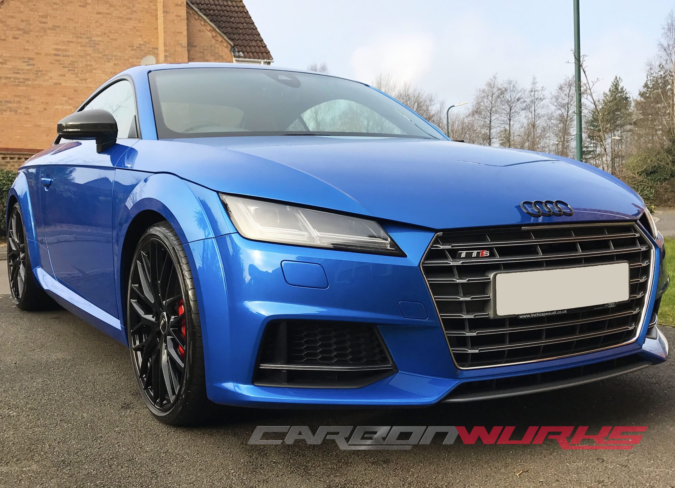 Audi TT/R8 Gloss Carbon Fibre Mirrors - Without Lane Assist 7