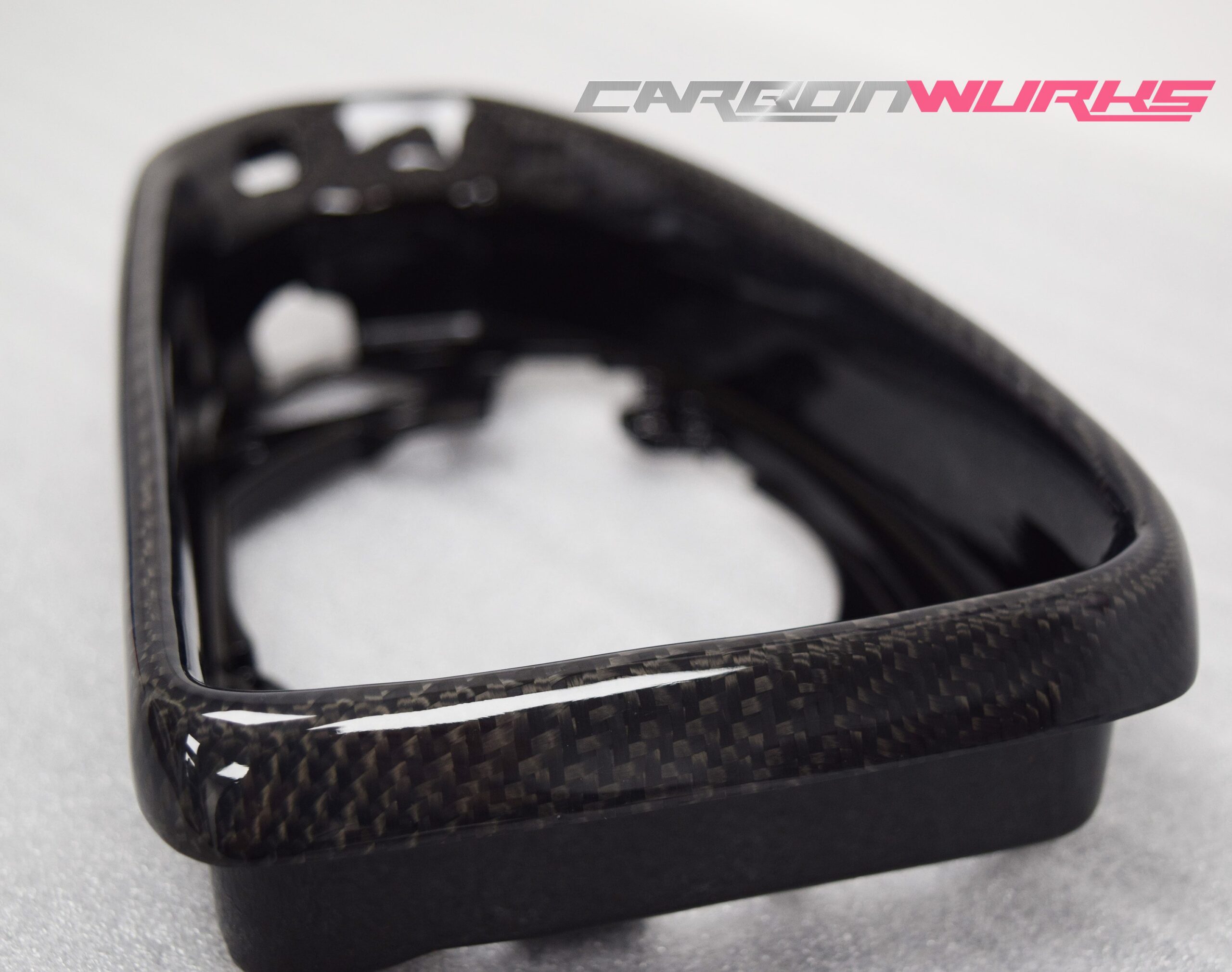 Audi TT/R8 Gloss Carbon Fibre Mirror Bezels 7