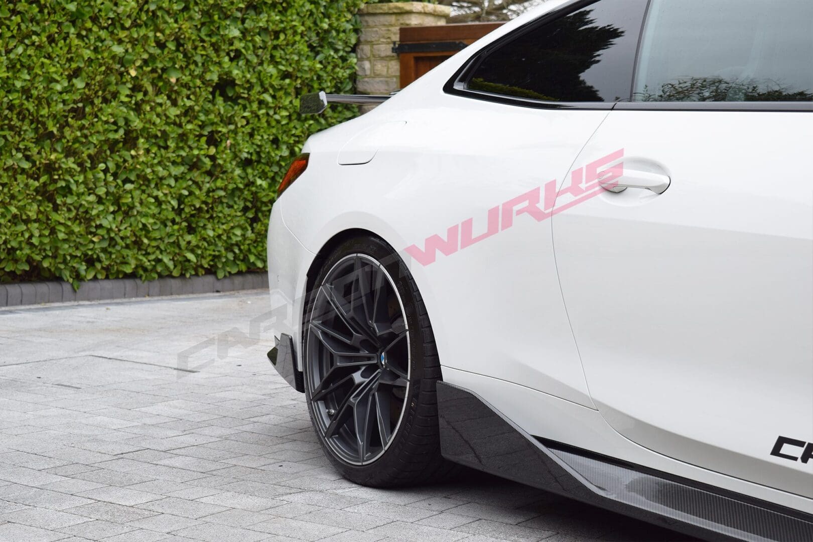 Cuztomtuning Real Carbon Fiber Side Skirt Extensions For 2021-2025 BMW G80 M3 – MP Style, Pair