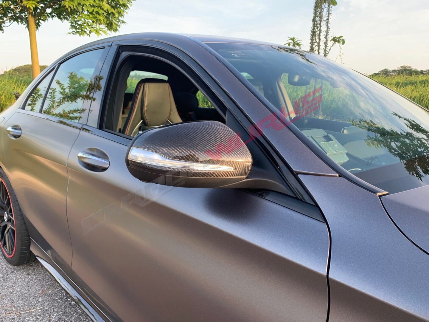 C63 Saloon Carbon Mirrors