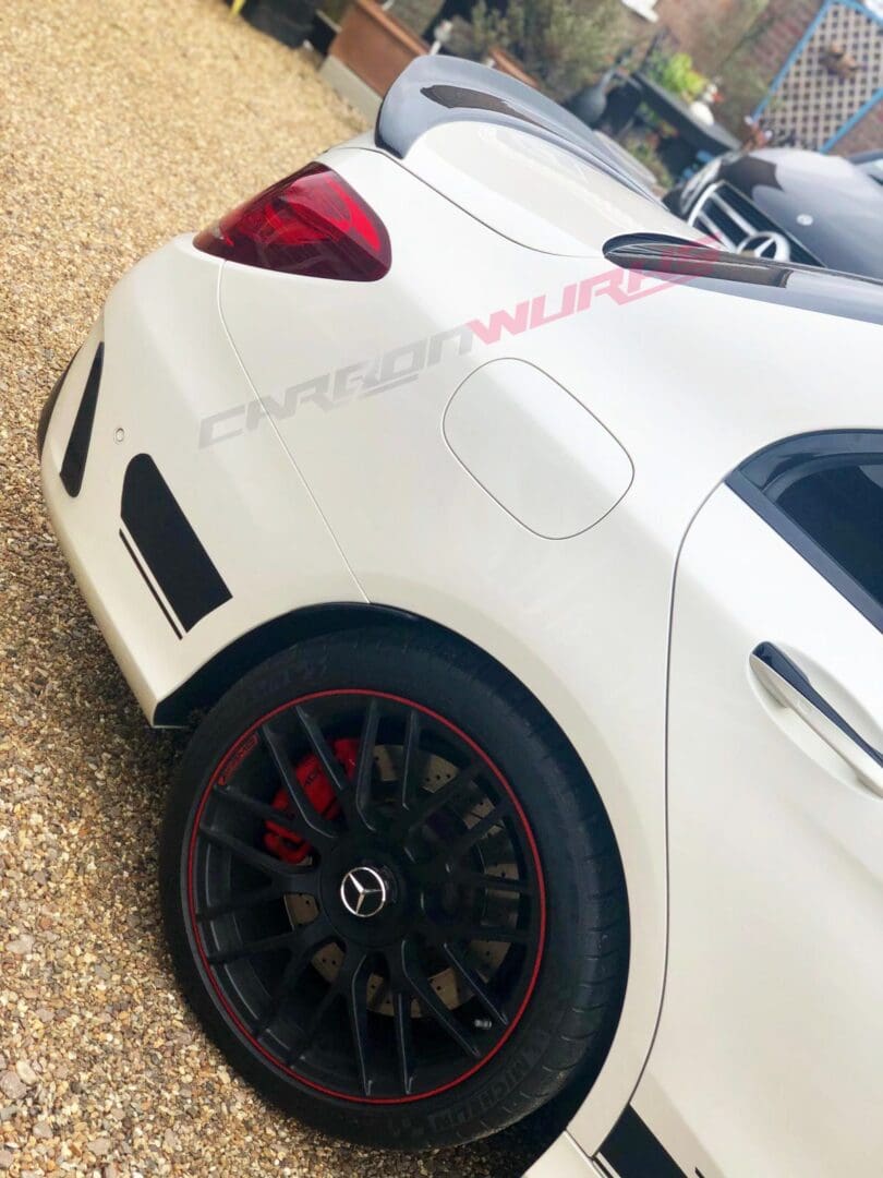 C63 Saloon carbon fibre Rear Spoiler06