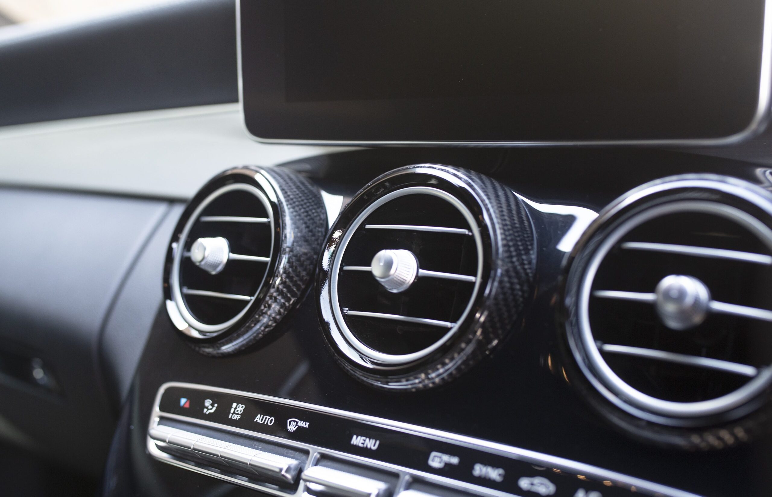 Mercedes C63 / C-Class Carbon Fibre Dashboard Air Vents