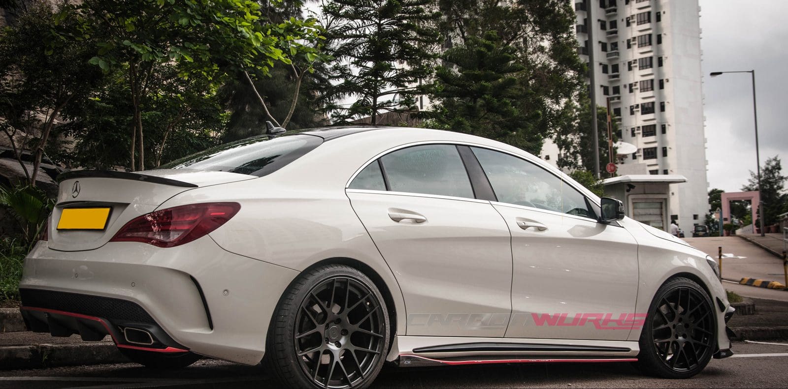 CLA Class Carbon Fibre Front Spoiler Extension 2