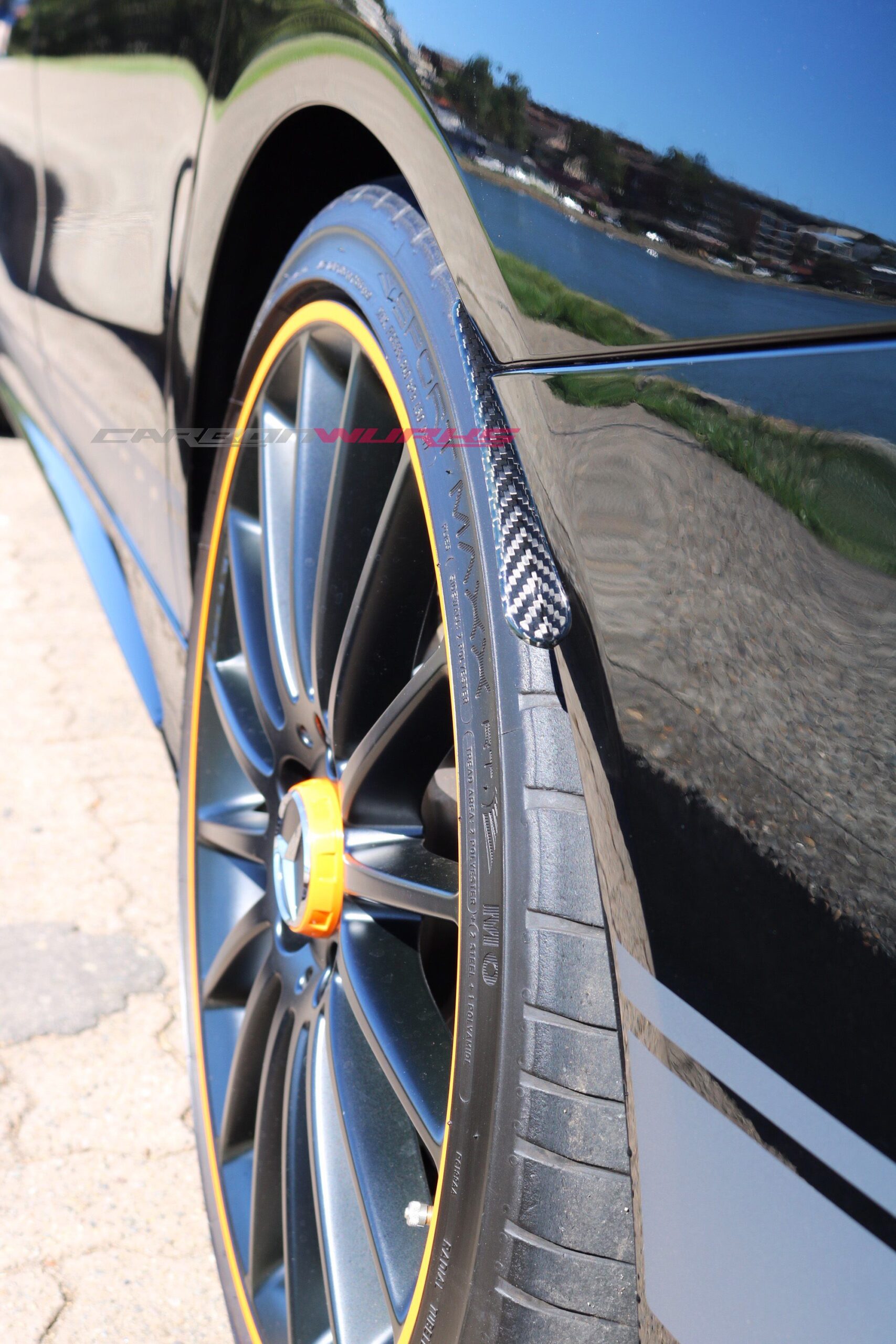 Mercedes CLA Class Carbon Fibre Rear Splash Guards