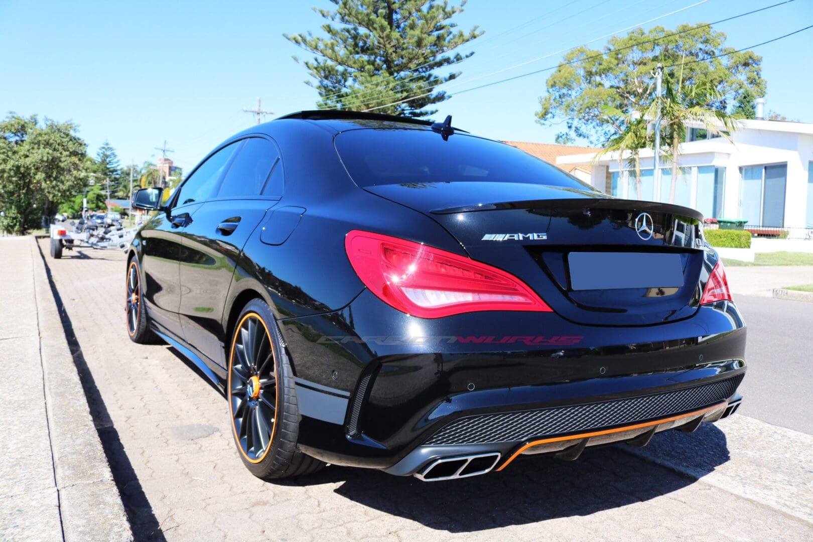 CLA Class Carbon Fibre Rear Splash Guards 3