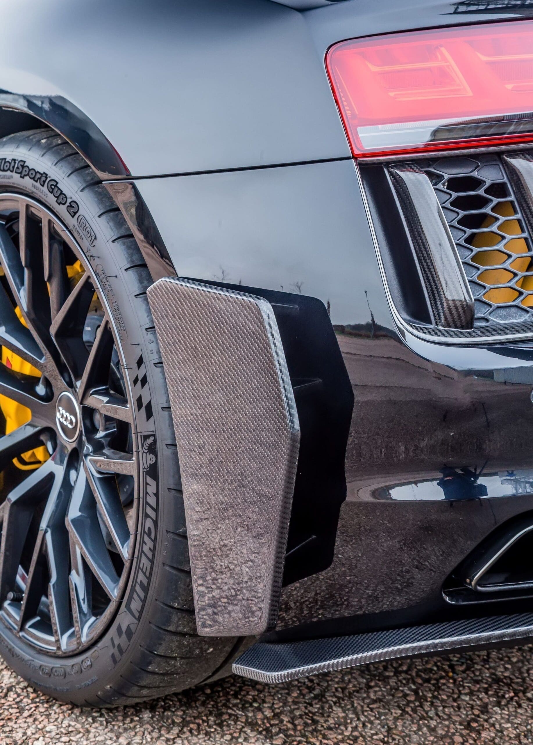 Audi R8 Carbon Fibre Rear Bumper Side Canards