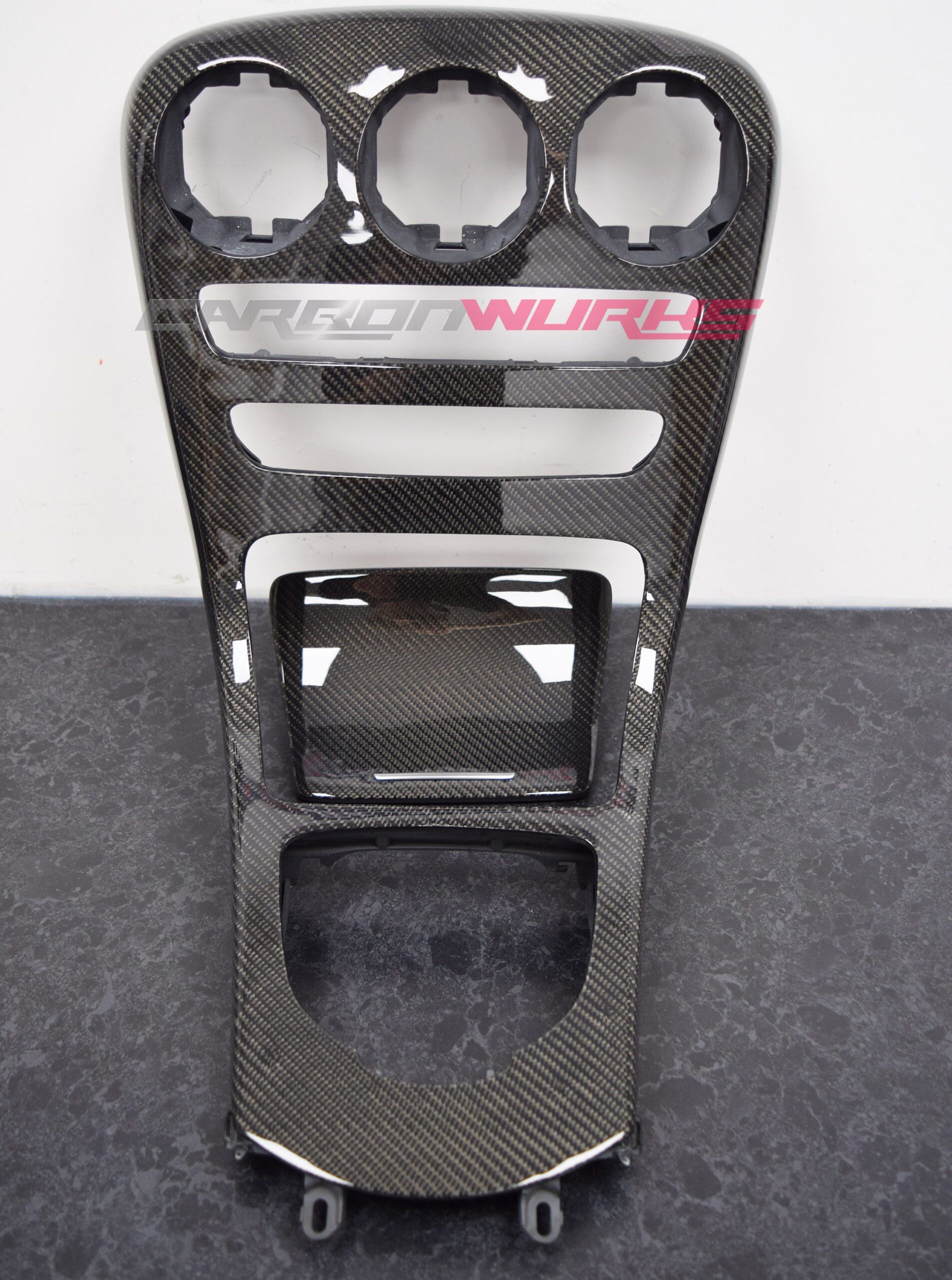 C63/C Class Carbon Fibre Centre Console - No Clock Option 4
