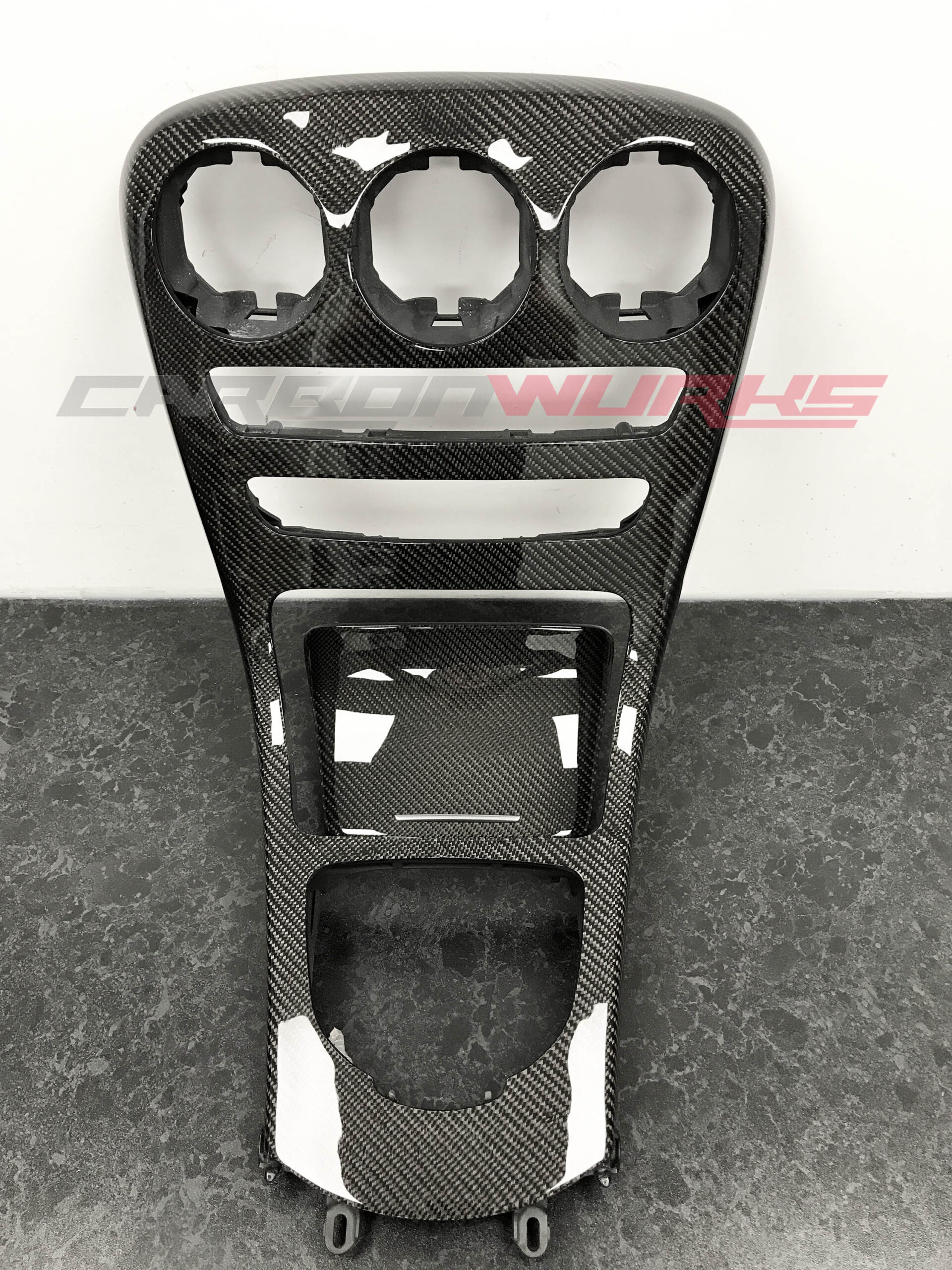 C63/C Class Carbon Fibre Centre Console - No Clock Option 5
