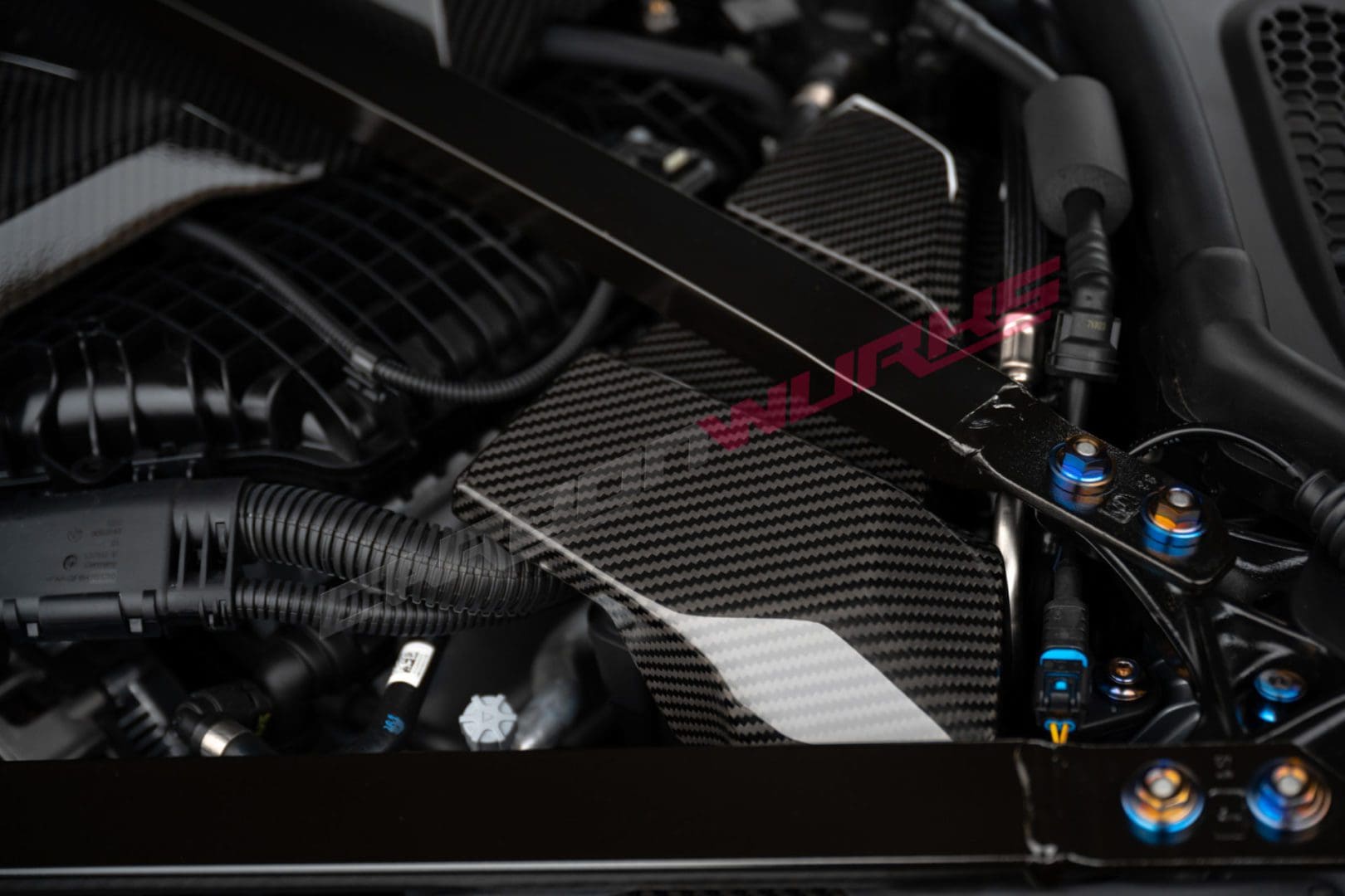 DownstarInc_BMW_G8X_Titanium_Billet_Engine_Bay_Kit-2