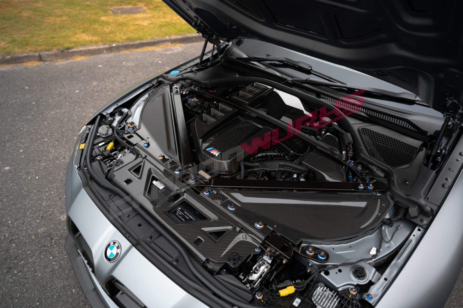 DownstarInc_BMW_G8X_Titanium_Billet_Engine_Bay_Kit-4