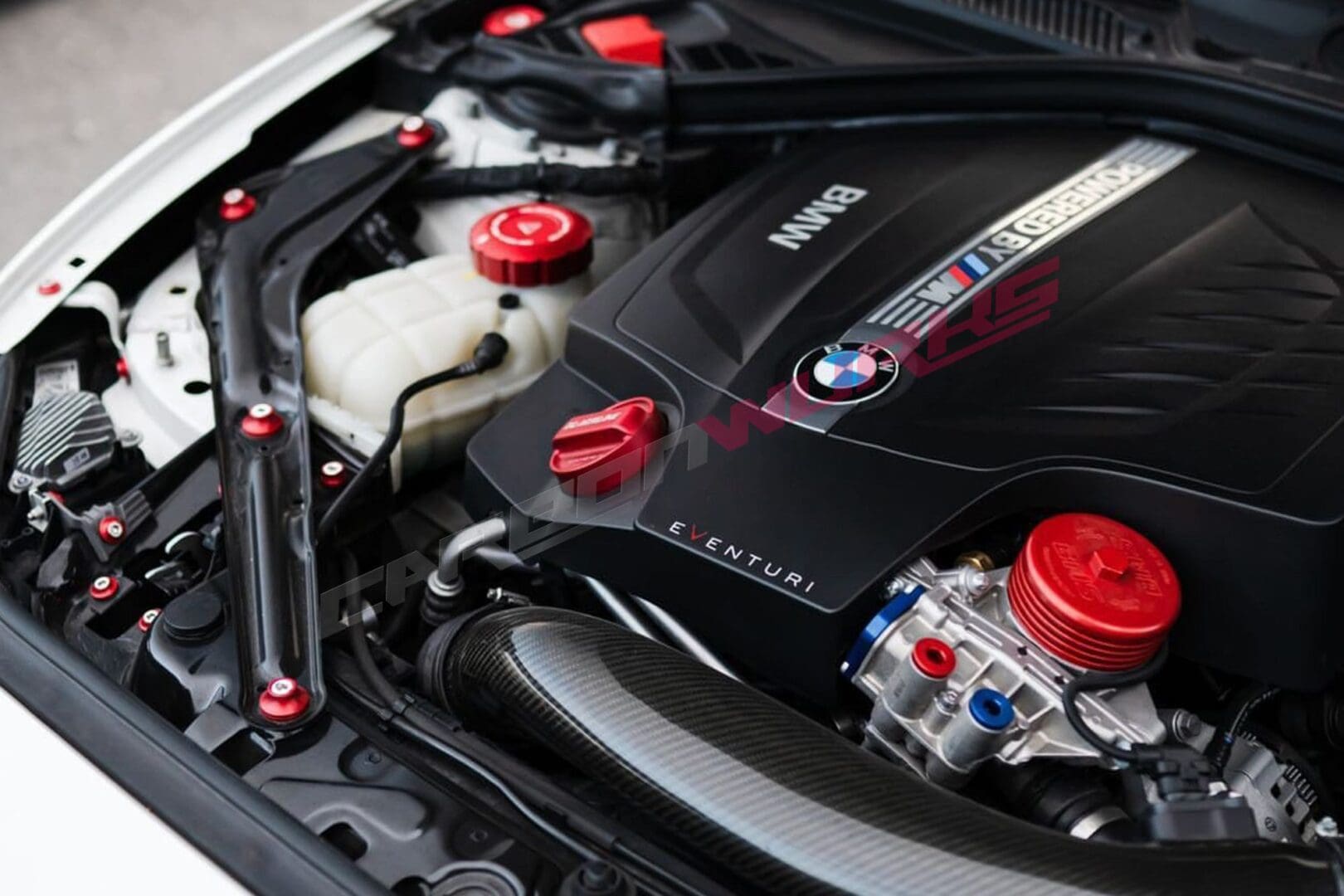 DownstarInc_BMW_M2_F87_Billet_Engine_Bay_Kit1