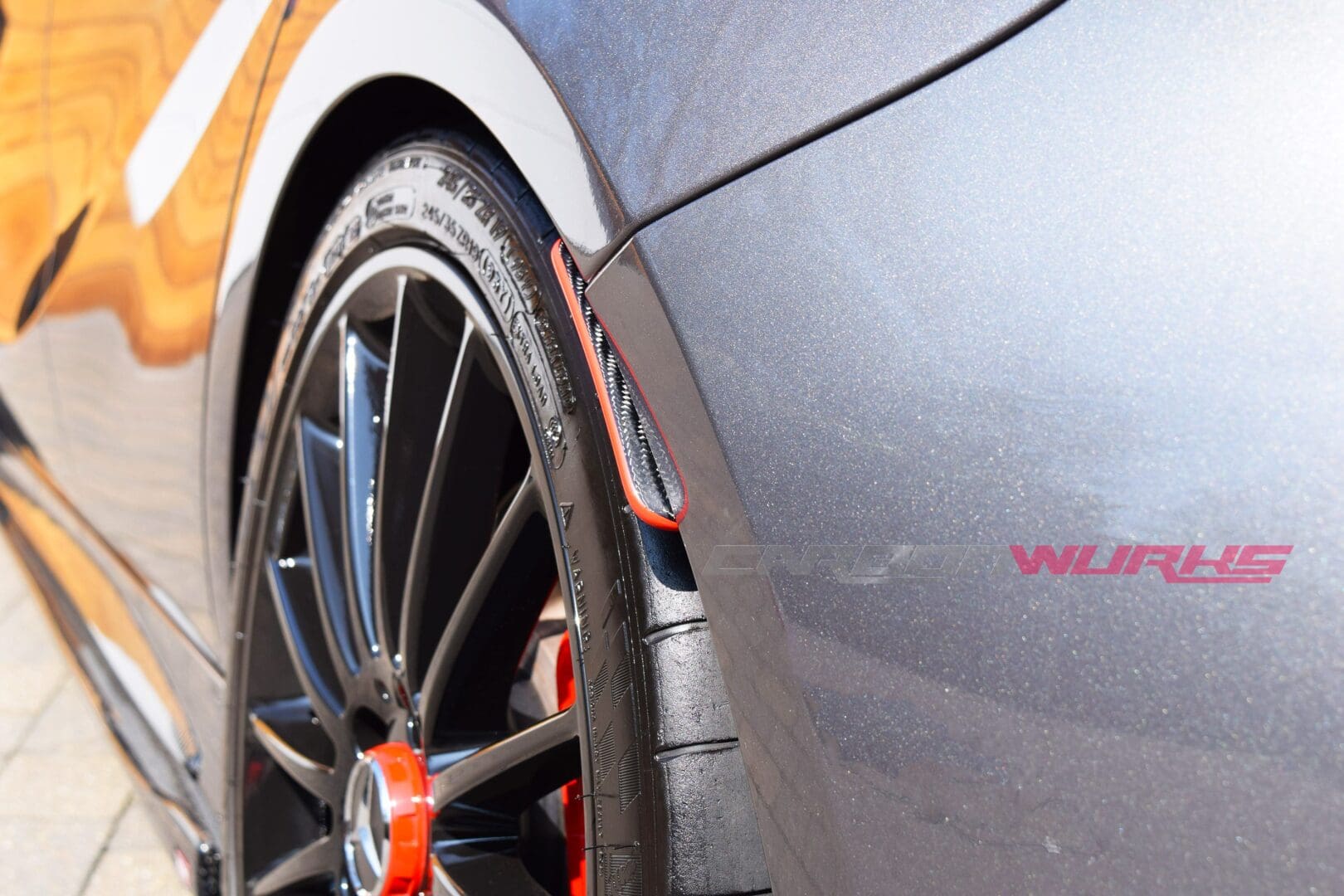 CLA Class Carbon Fibre Rear Splash Guards 13