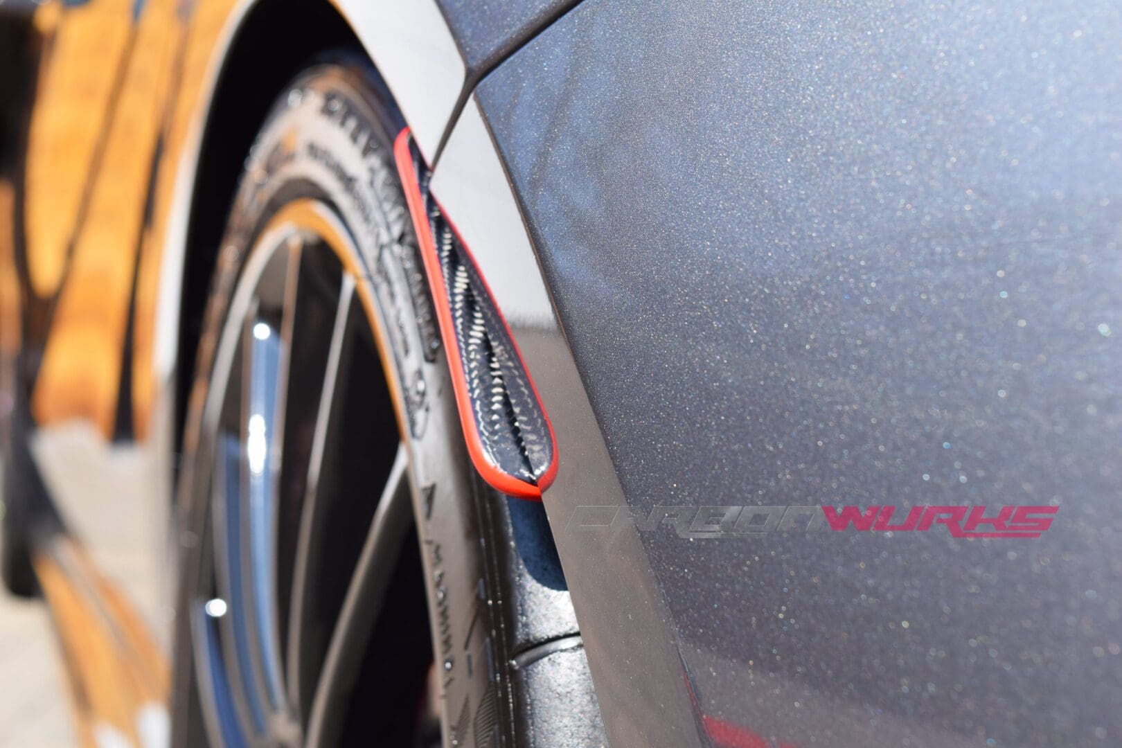 CLA Class Carbon Fibre Rear Splash Guards 12