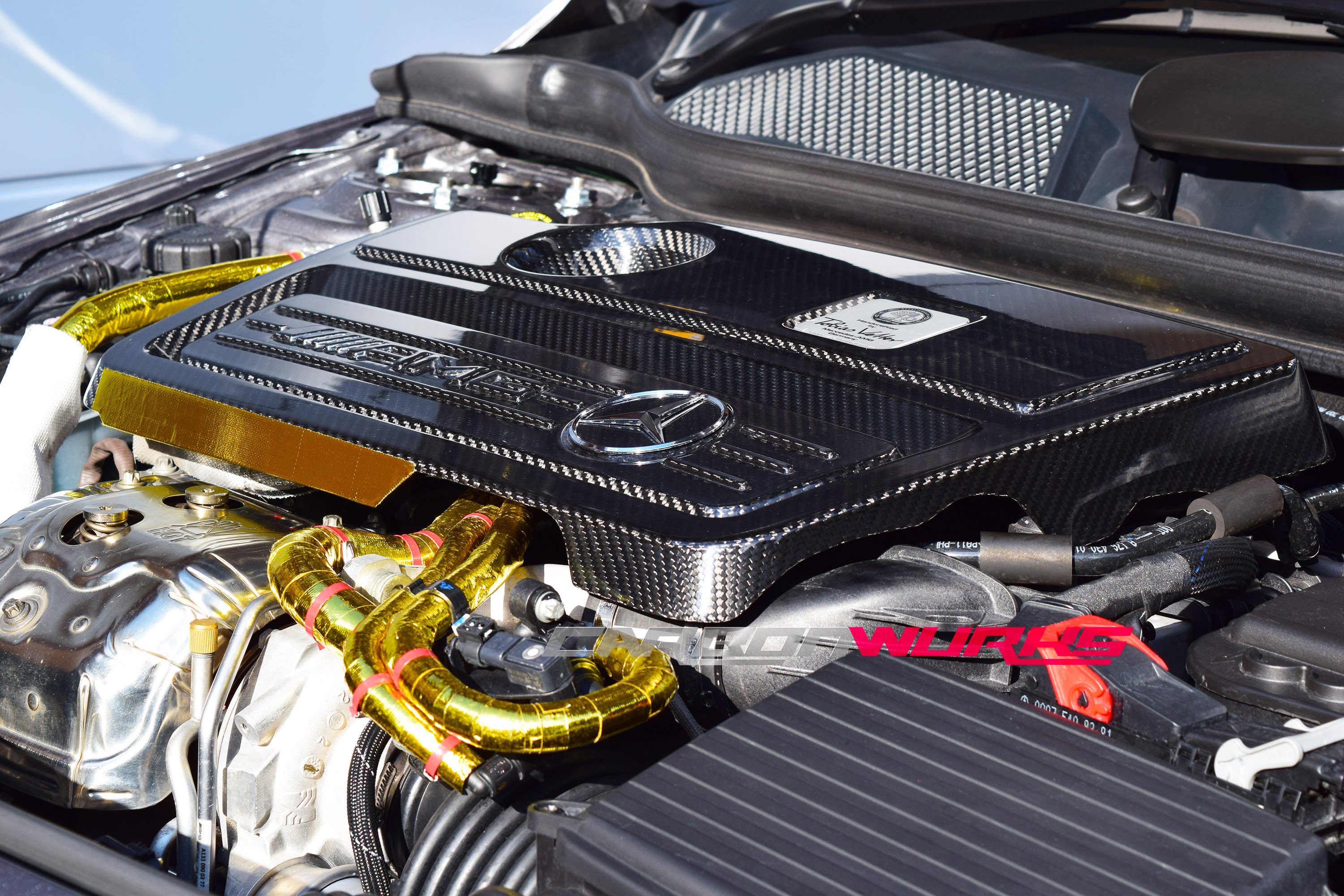 Mercedes A/CLA/GLA45 Carbon Fibre Engine Cover 2