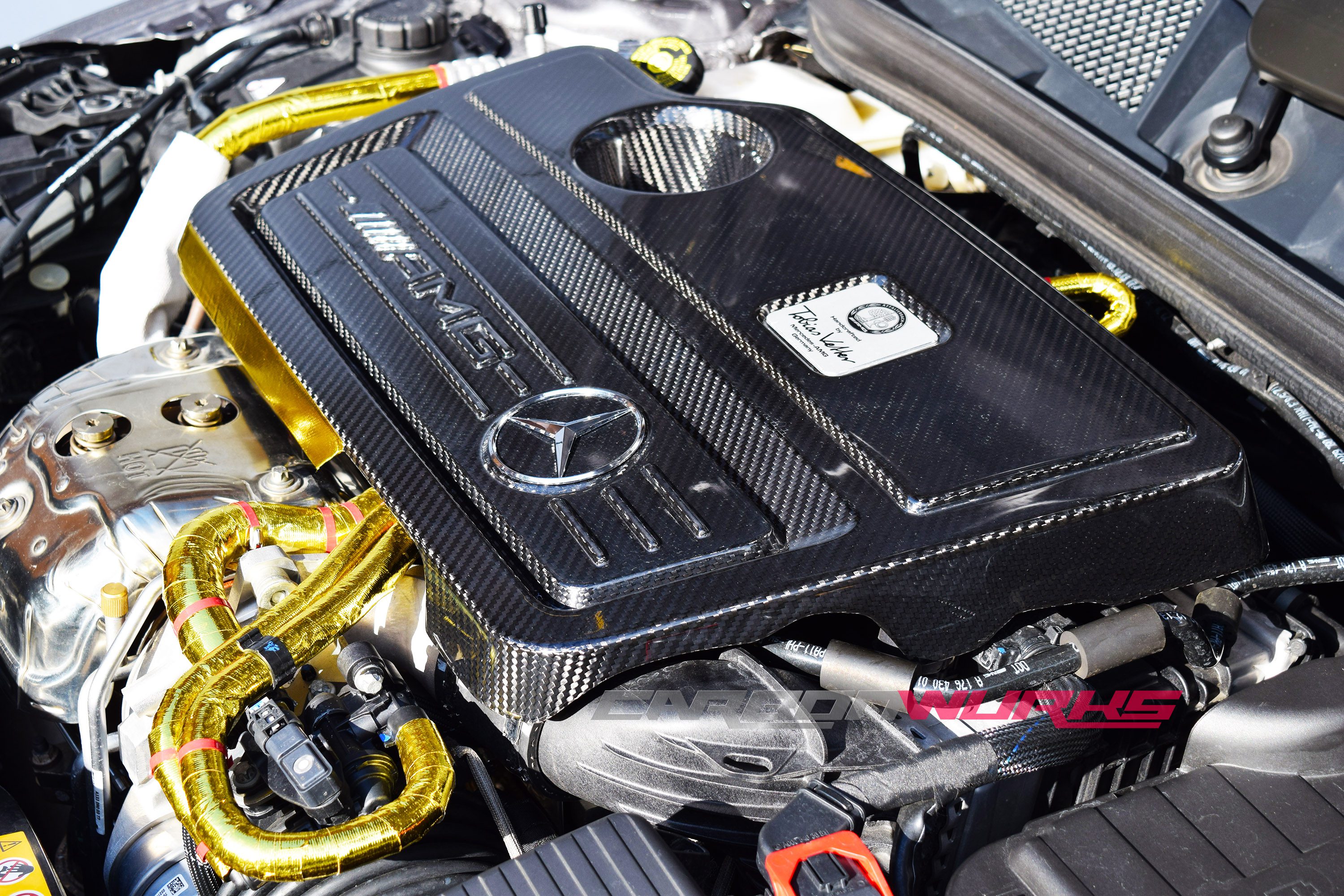 Mercedes A/CLA/GLA45 Carbon Fibre Engine Cover 3