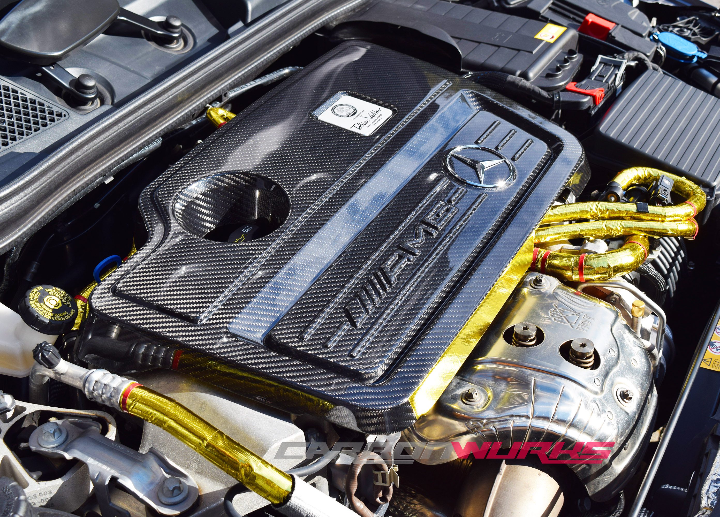 Mercedes A/CLA/GLA45 Carbon Fibre Engine Cover 4
