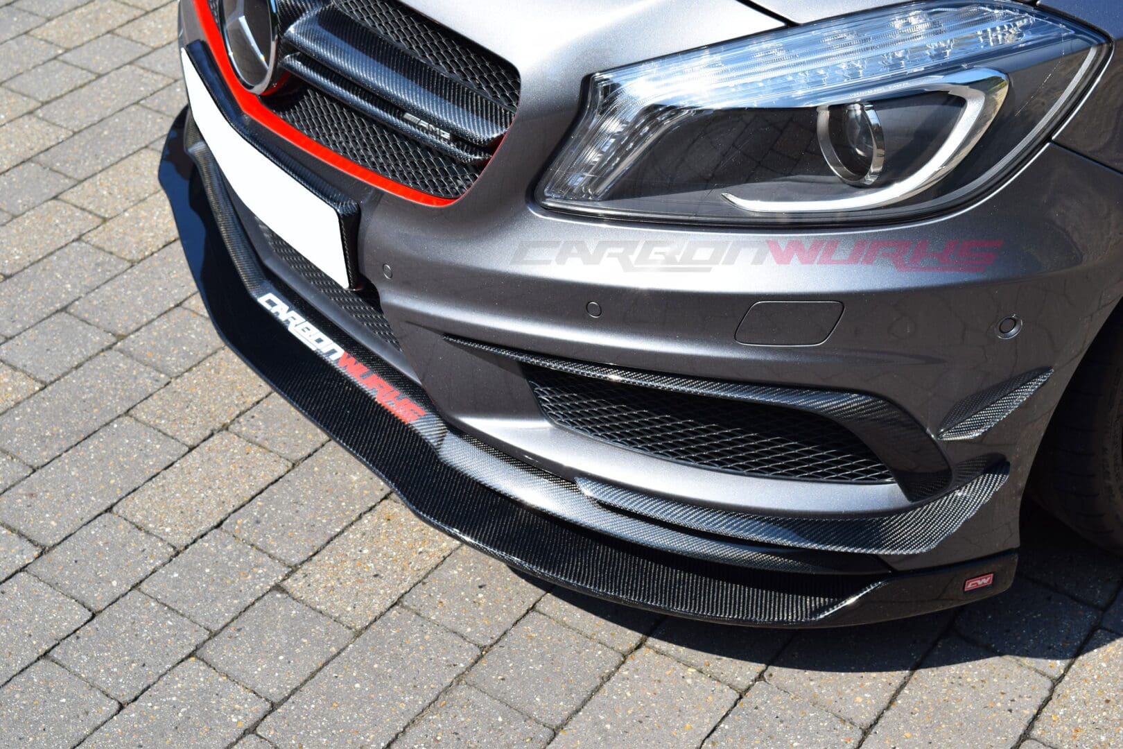 CLA Class Carbon Fibre Front Spoiler Extension 3