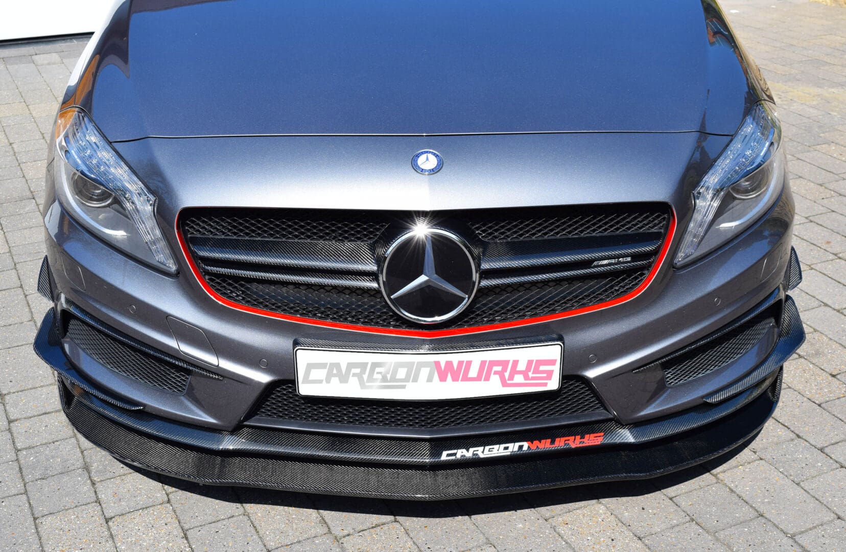 CLA Class Carbon Fibre Front Spoiler Extension 6