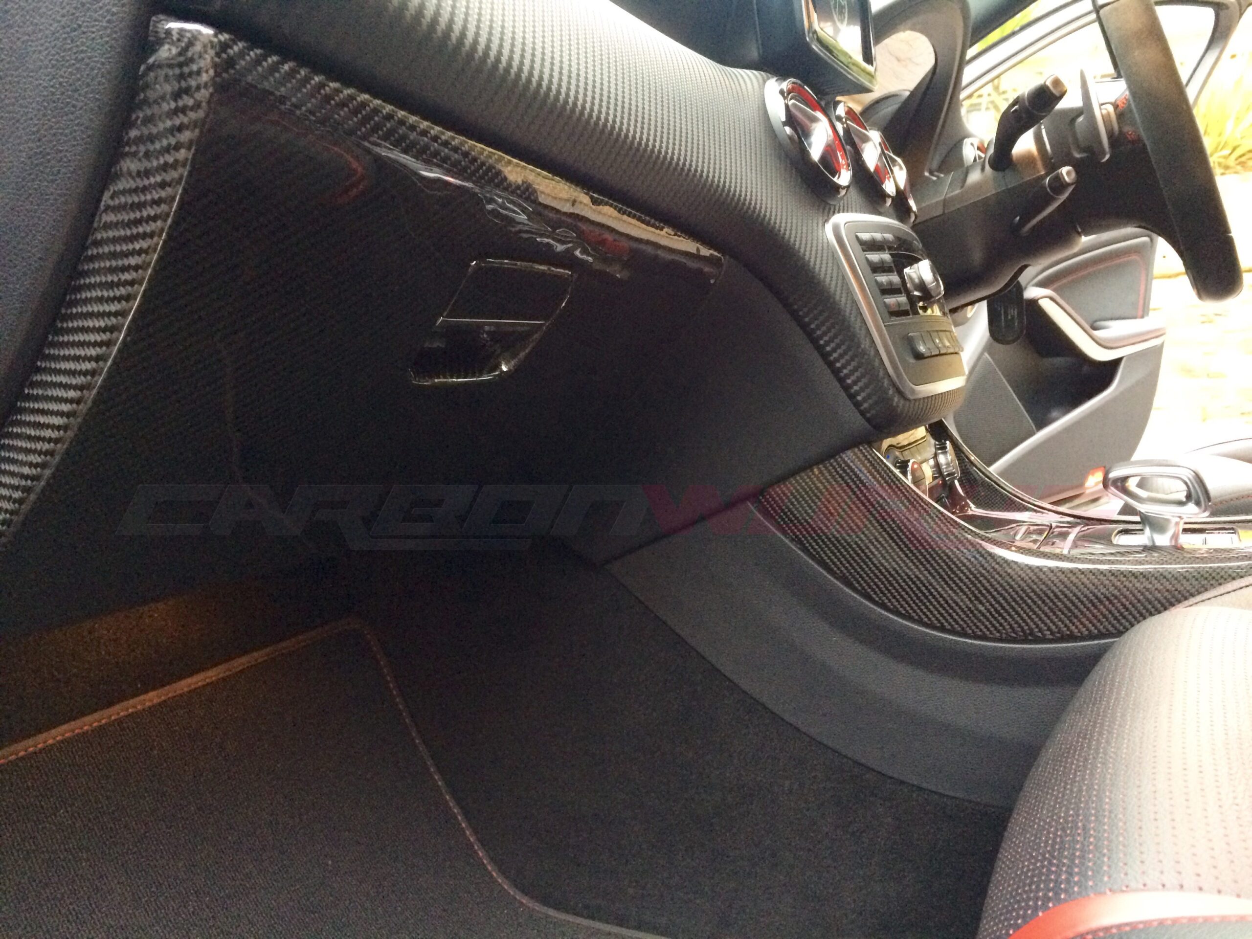 Mercedes Benz A-Class / CLA / GLA Carbon Fibre Glovebox