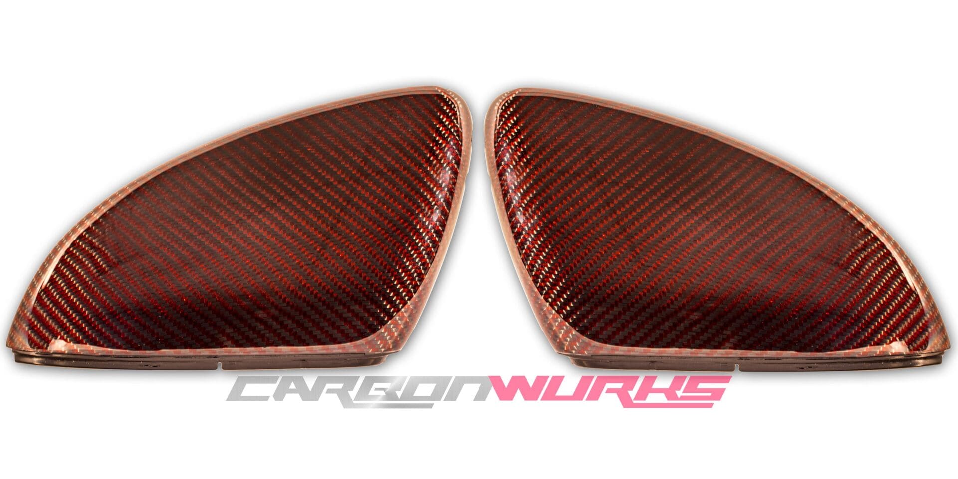 VW Golf MK7 Red Carbon Fibre Mirrors - Exclusive Range 3
