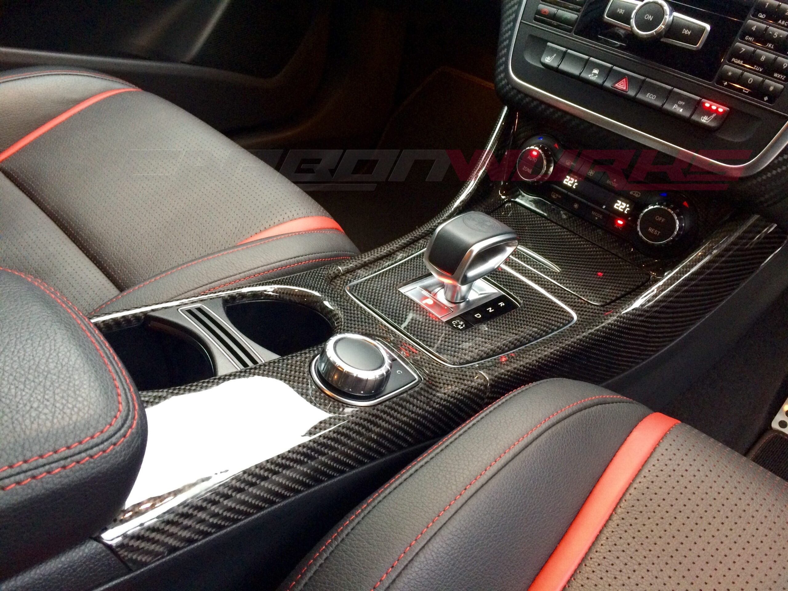 Mercedes A45 / CLA45 / GLA45 Carbon Fibre Centre Console (Pre-Facelift)