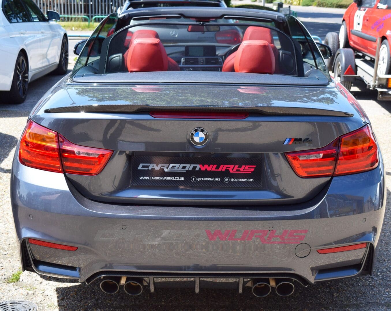 BMW M4 4 Series Convertible Carbon Fibre Rear Spoiler 3