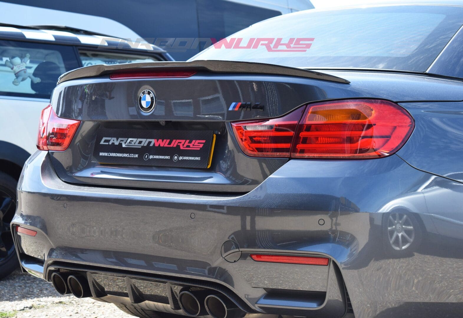 BMW M4 4 Series Convertible Carbon Fibre Rear Spoiler 4
