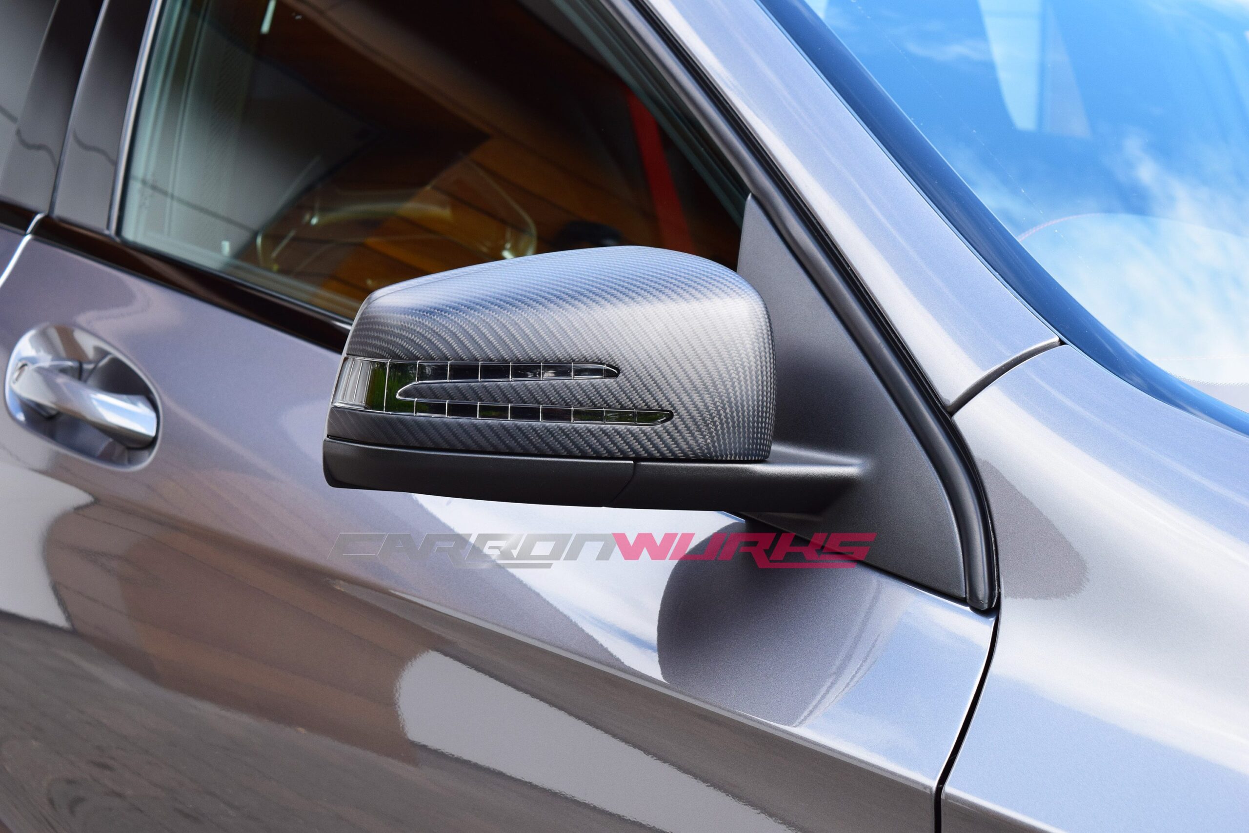 Mercedes Benz Matte Carbon Fibre Mirrors 1
