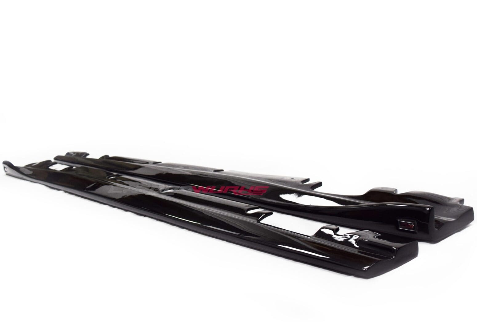 A/CLA Gloss Black Side Skirt Extensions 13
