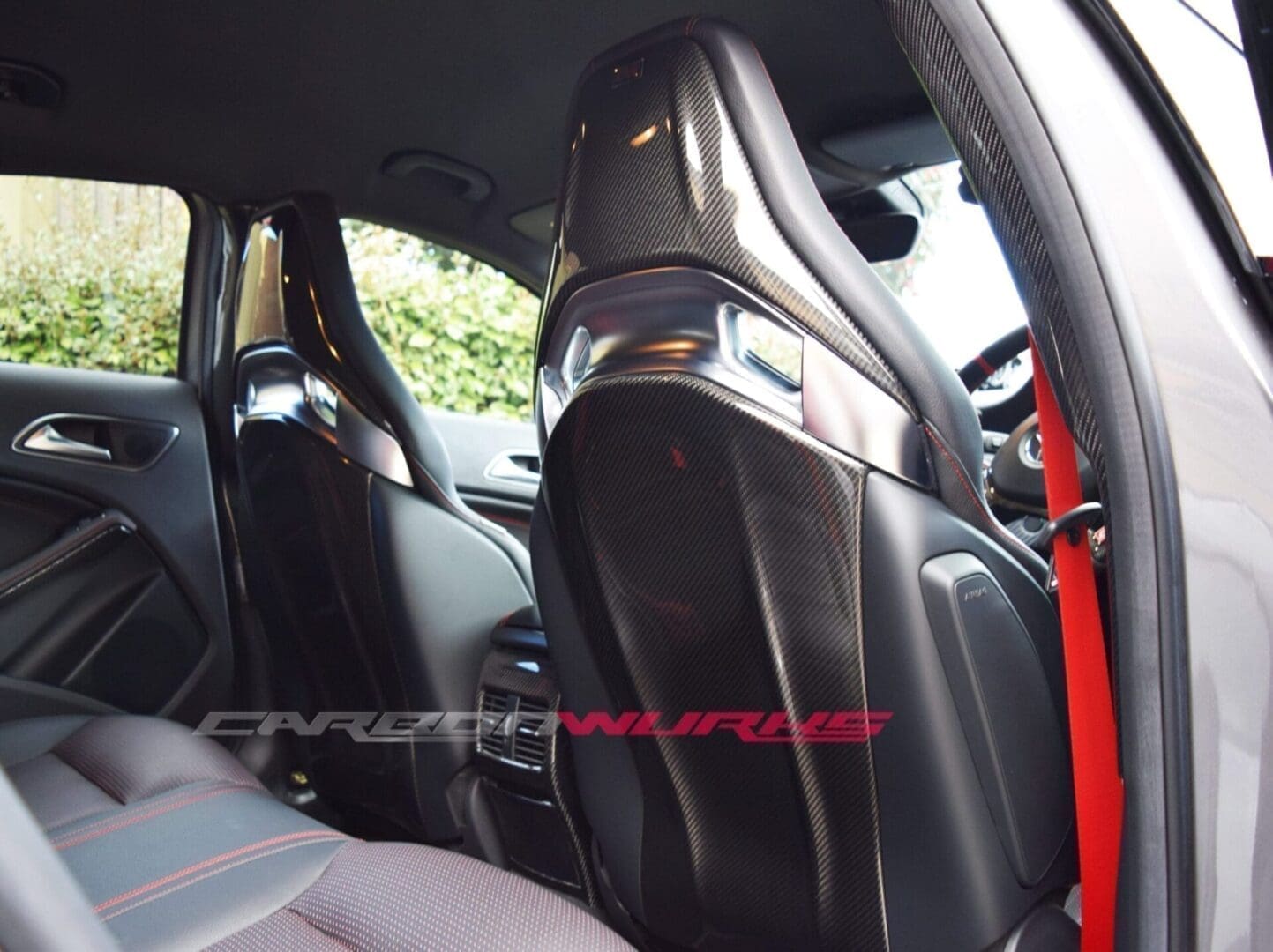 Mercedes Carbon Fibre Seat Back Covers