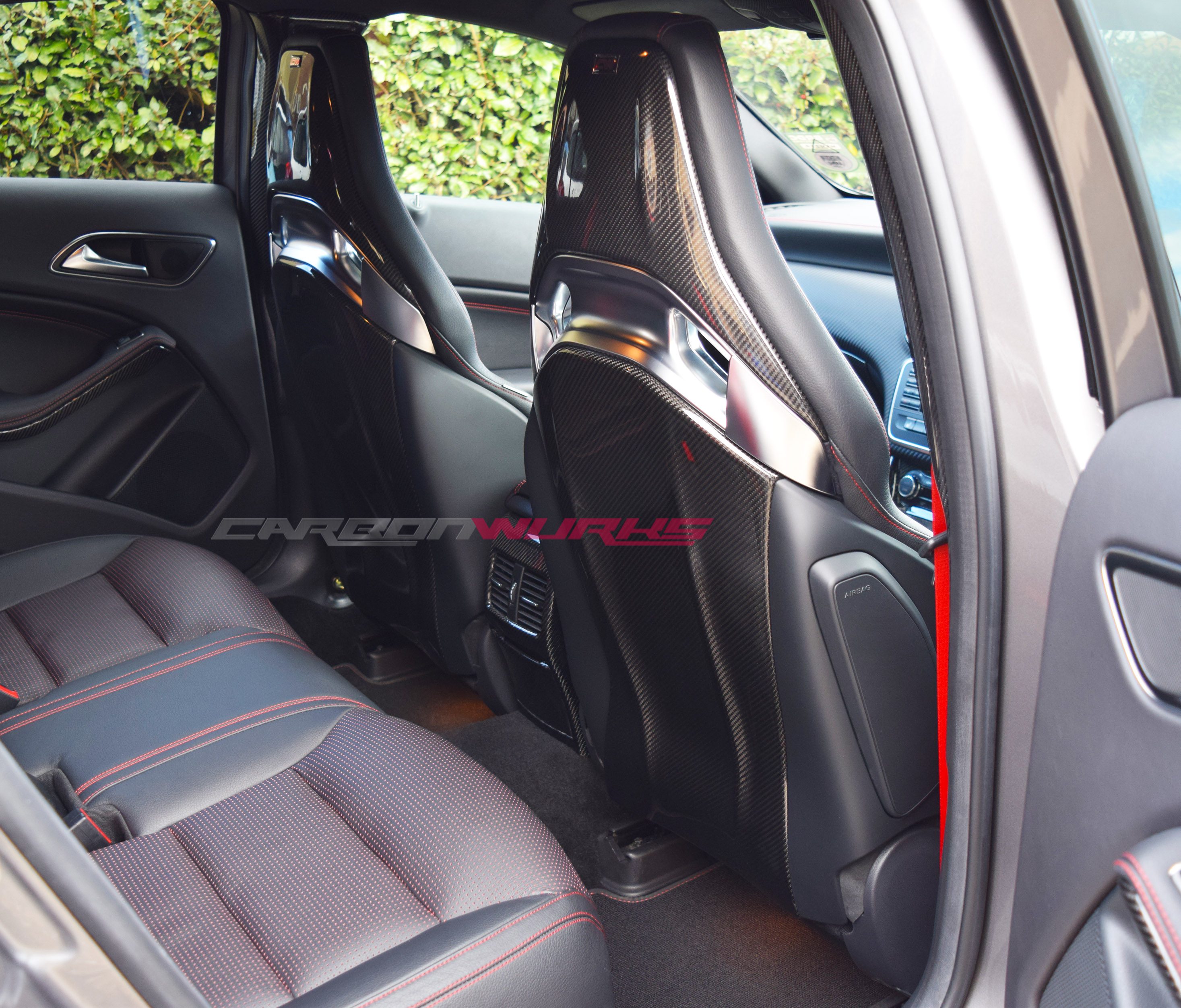 Mercedes Carbon Fibre Seat Back Covers 2