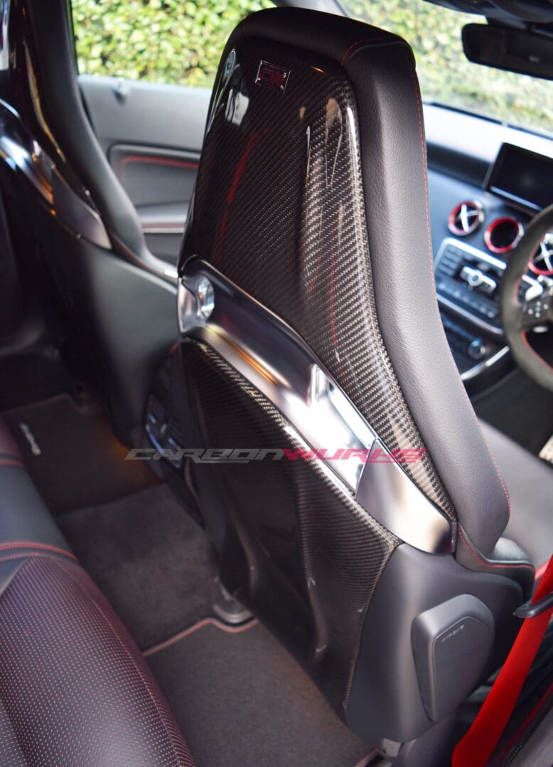 Mercedes Carbon Fibre Seat Back Covers 4